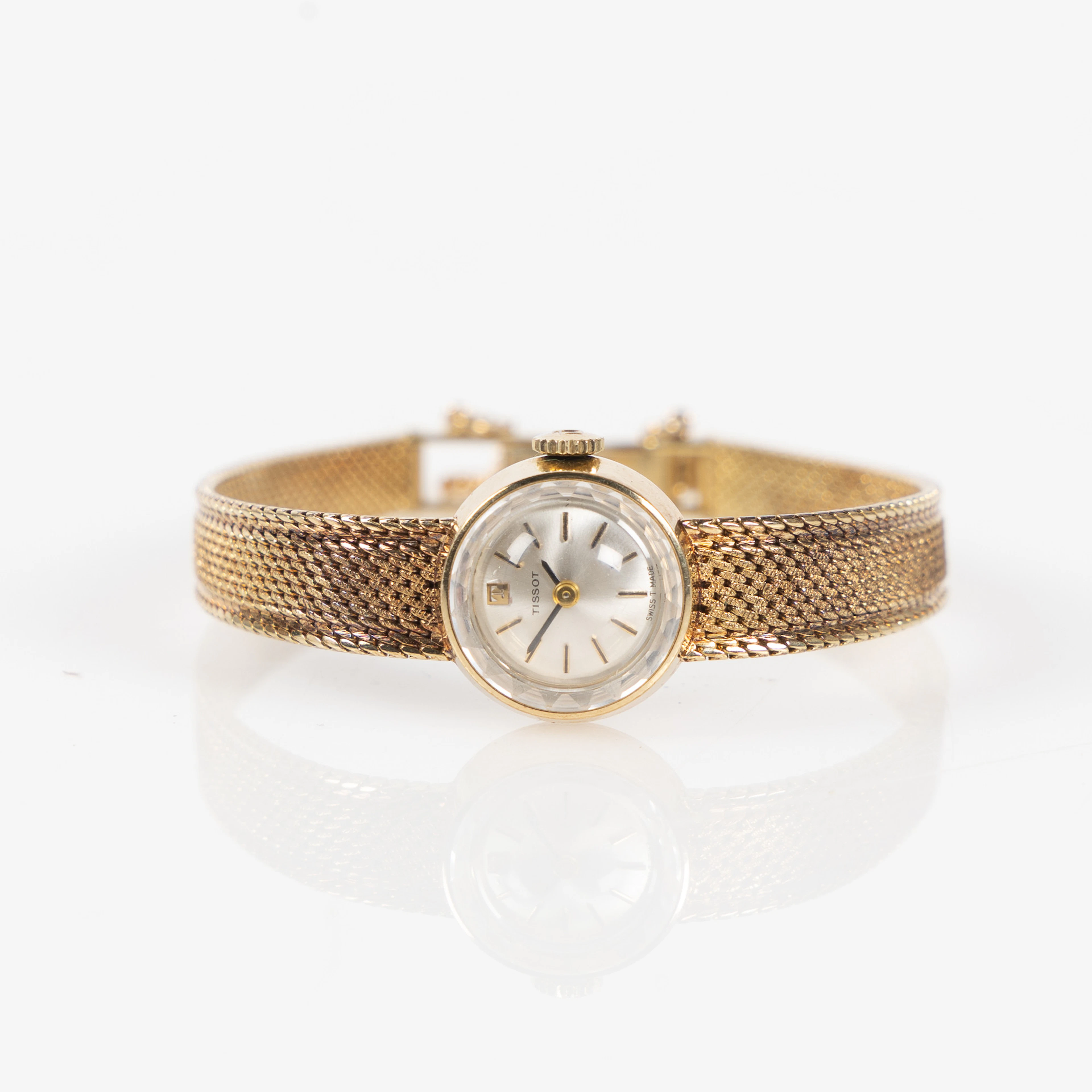 TISSOT, smyckesur, 17 mm, 14K guld, ca 1965.