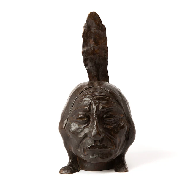 EINAR MALM. "Sitting Bull".