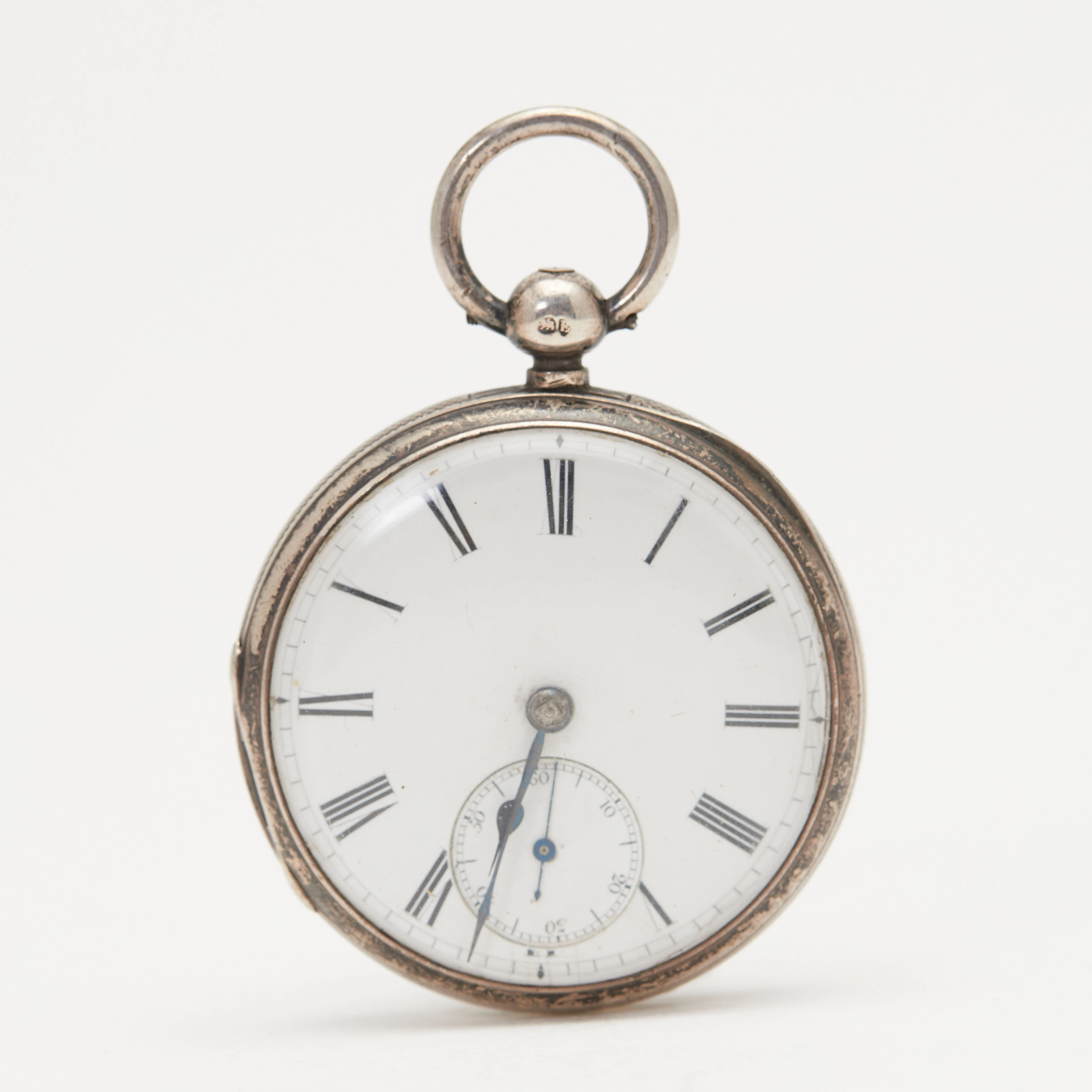 WILLIAM STUART. Taschenuhr, 'Bamber Bridge', 925er Silber, Vollplatinen-Ankerwer