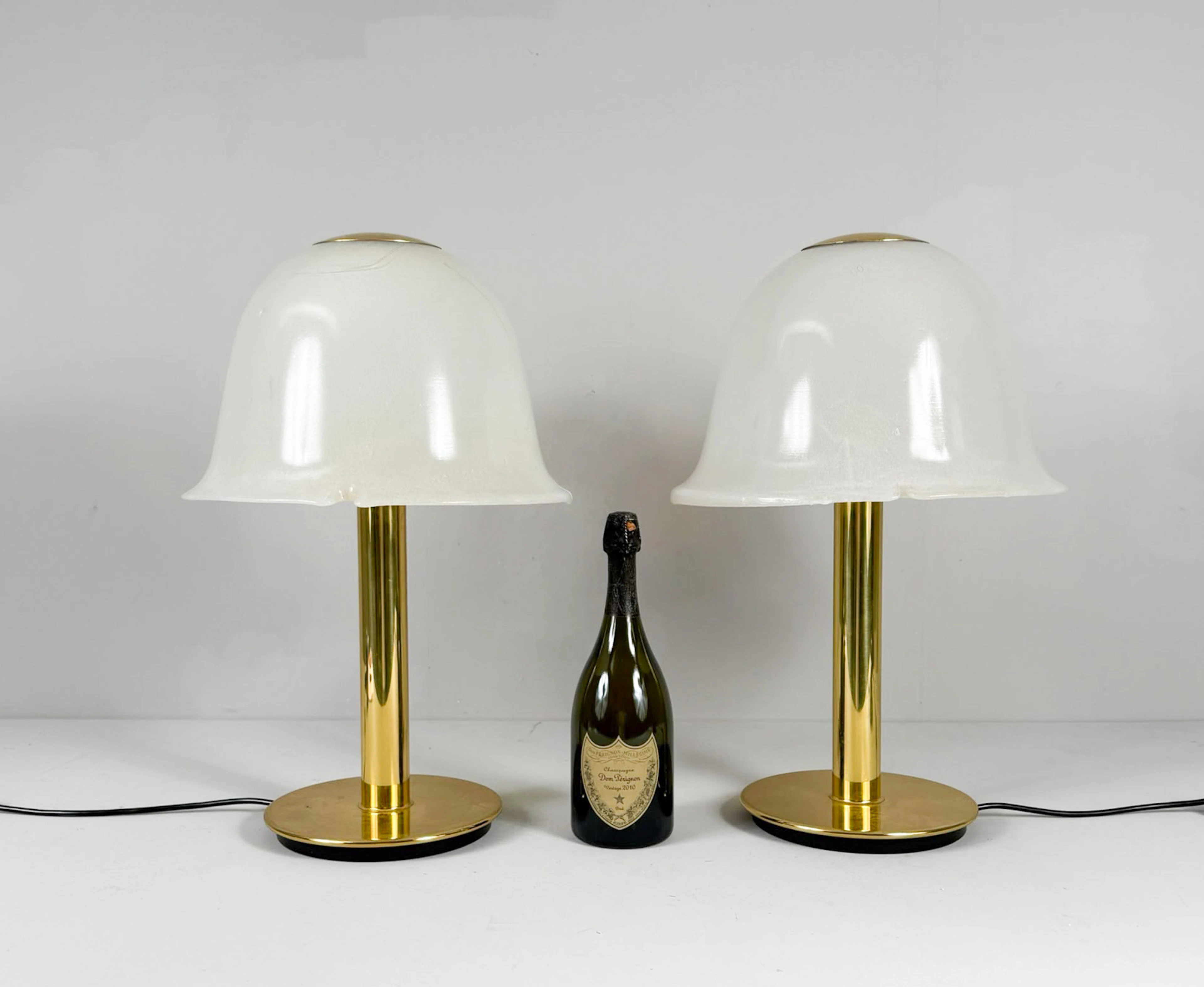Große Mid Century 2er Set Lampen/Tischlampen von Limburg, Deutschland