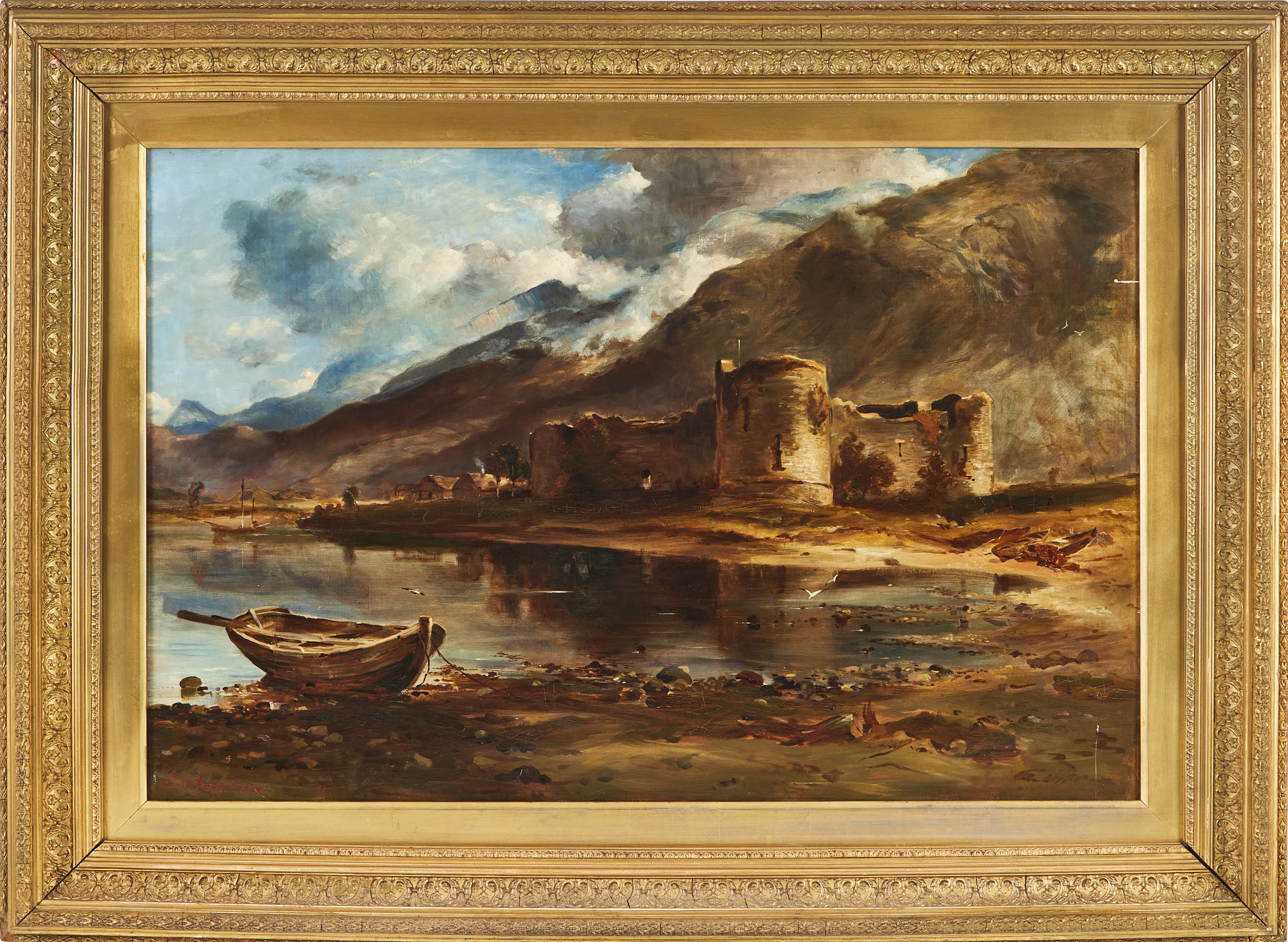 CHARLES KAY ROBERTSON (1859-1939) efter Horatio McCulloch: Inverlochy