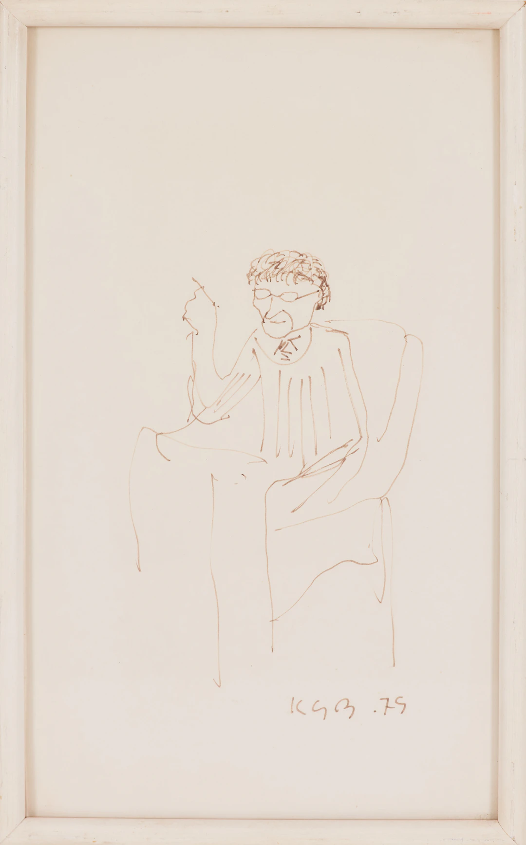 KARL GÖTE BEJEMARK (1922-2000). Tusch på papper, monogramsignerad