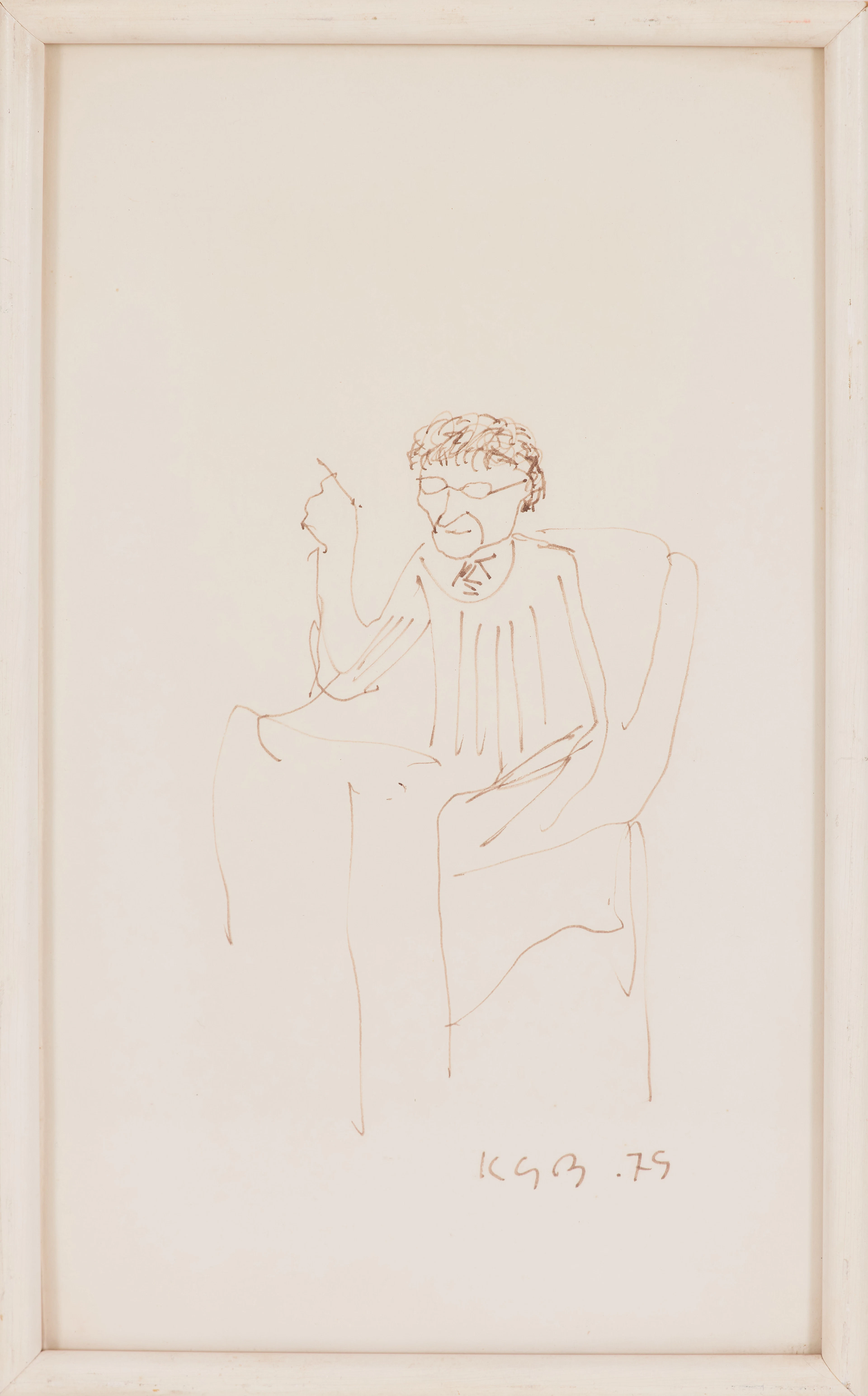 KARL GÖTE BEJEMARK (1922-2000). Tusch på papper, monogramsignerad