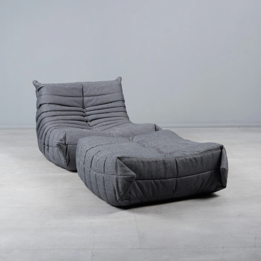 MICHEL DUCAROY. Ligne Roset, Sessel / Lounge Chair mit Ottomane, Modell