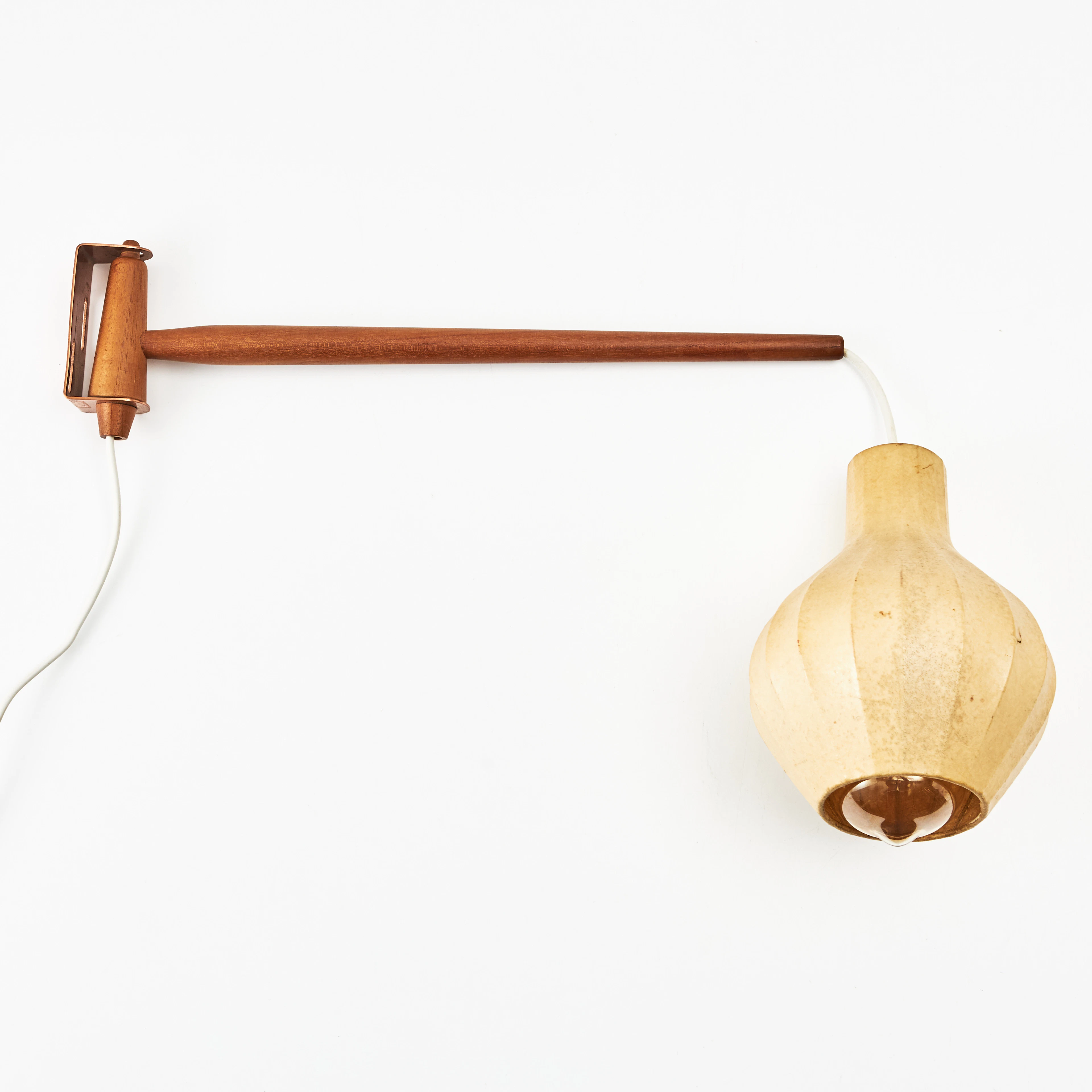 HANS-AGNE JAKOBSSON, vägglampa i teak, 1900-talets tredje kvartal.