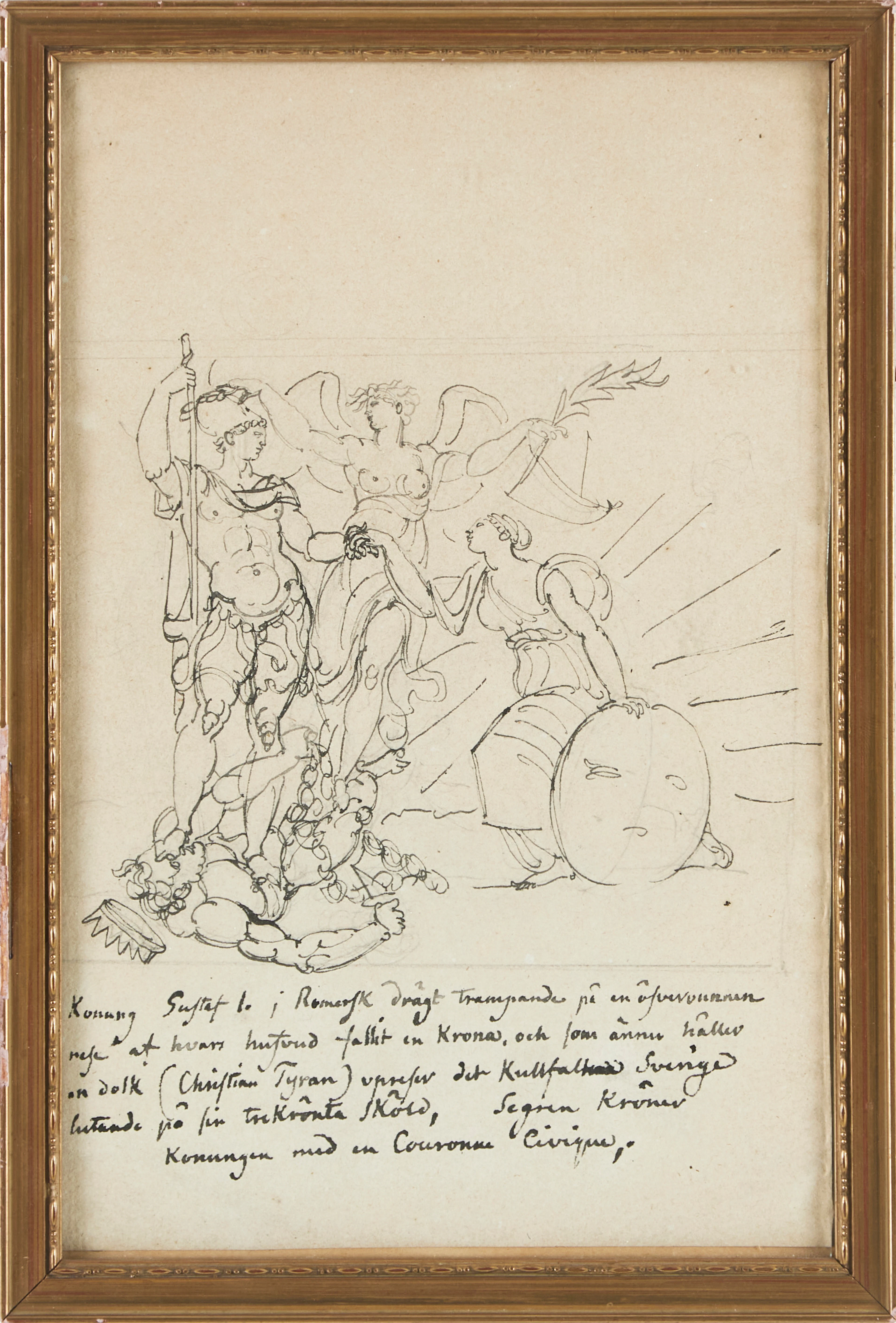 LOUIS MASRELIEZ (PARIS 1748-1810). Tillskriven. Historisk allegori