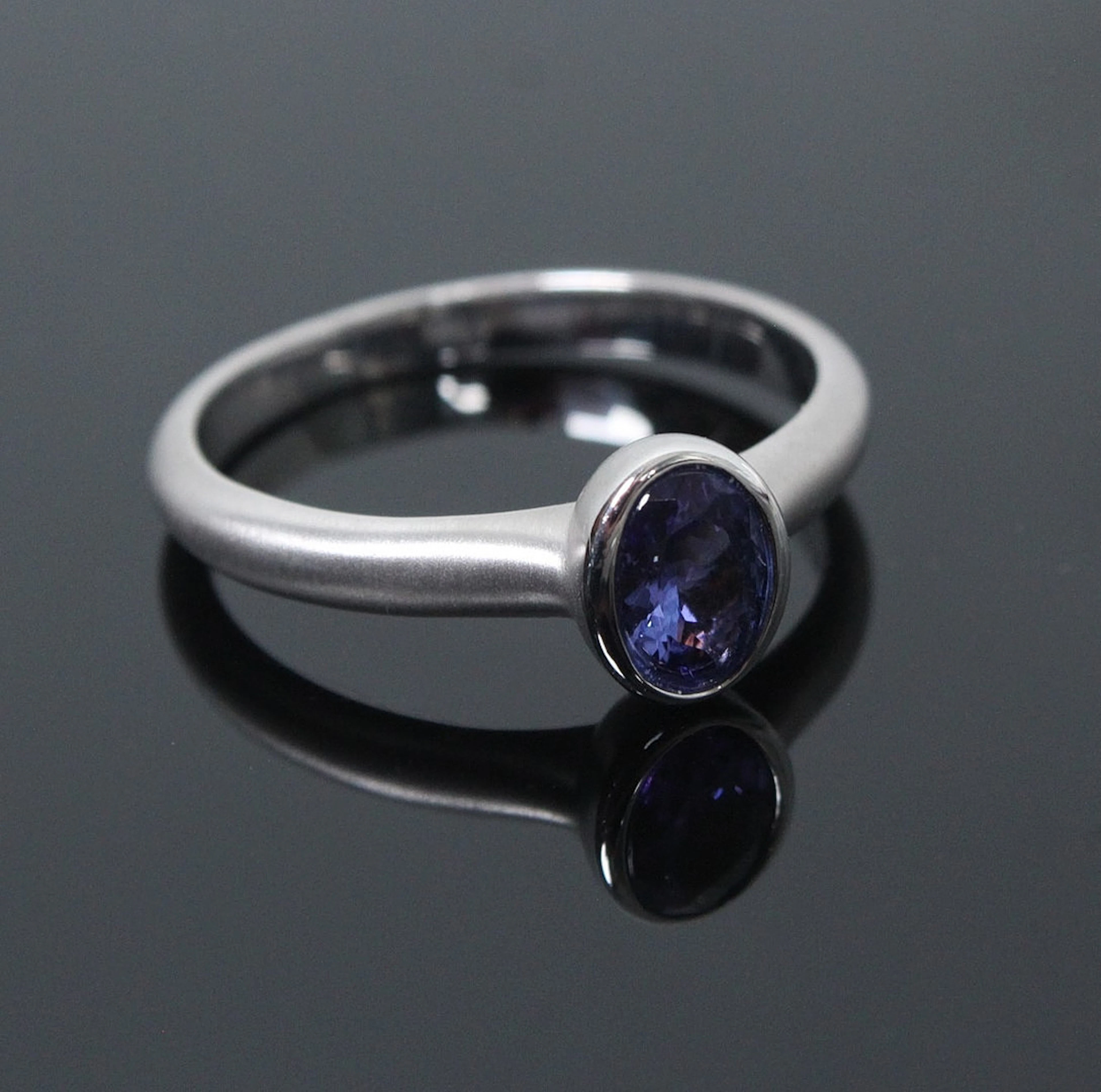 Tansanit-Ring, 925er Silber.