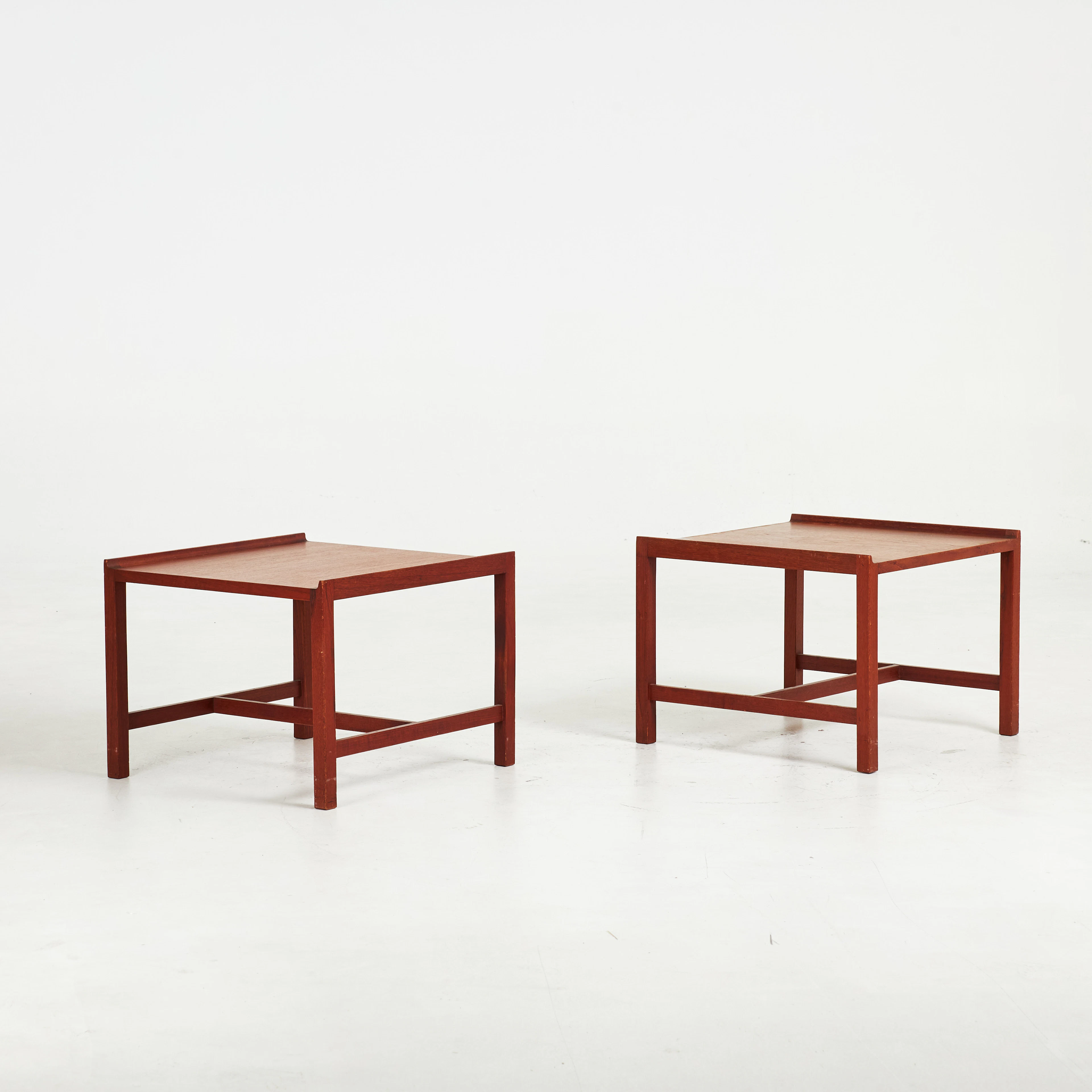 KARL ERIK EKSELIUS. Soffbord. 2 st, teak, JOC, Vetlanda.