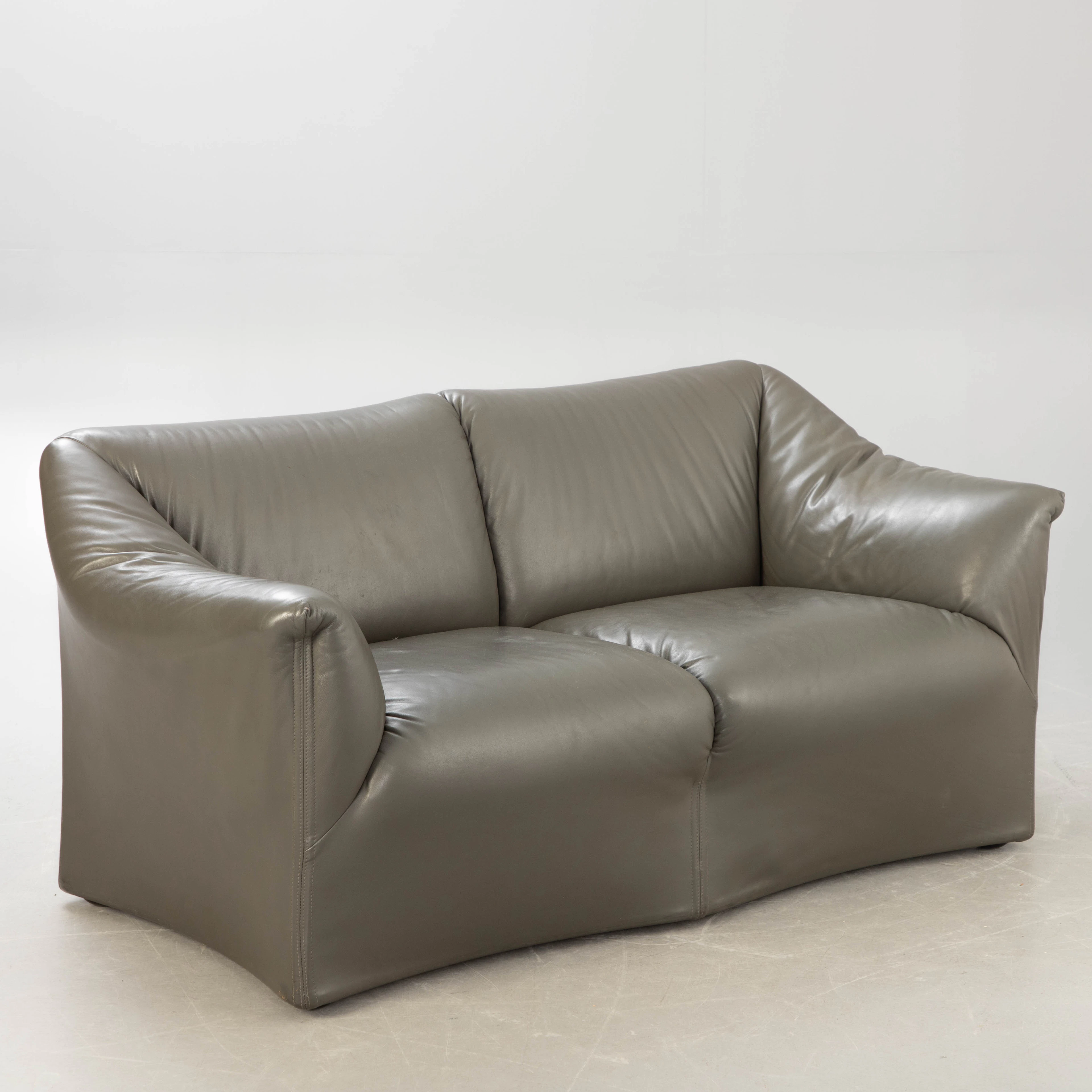 MARIO BELLINI. Cassina, Zweisitzer / Sofa, Modell 'Tentazione', 1970er