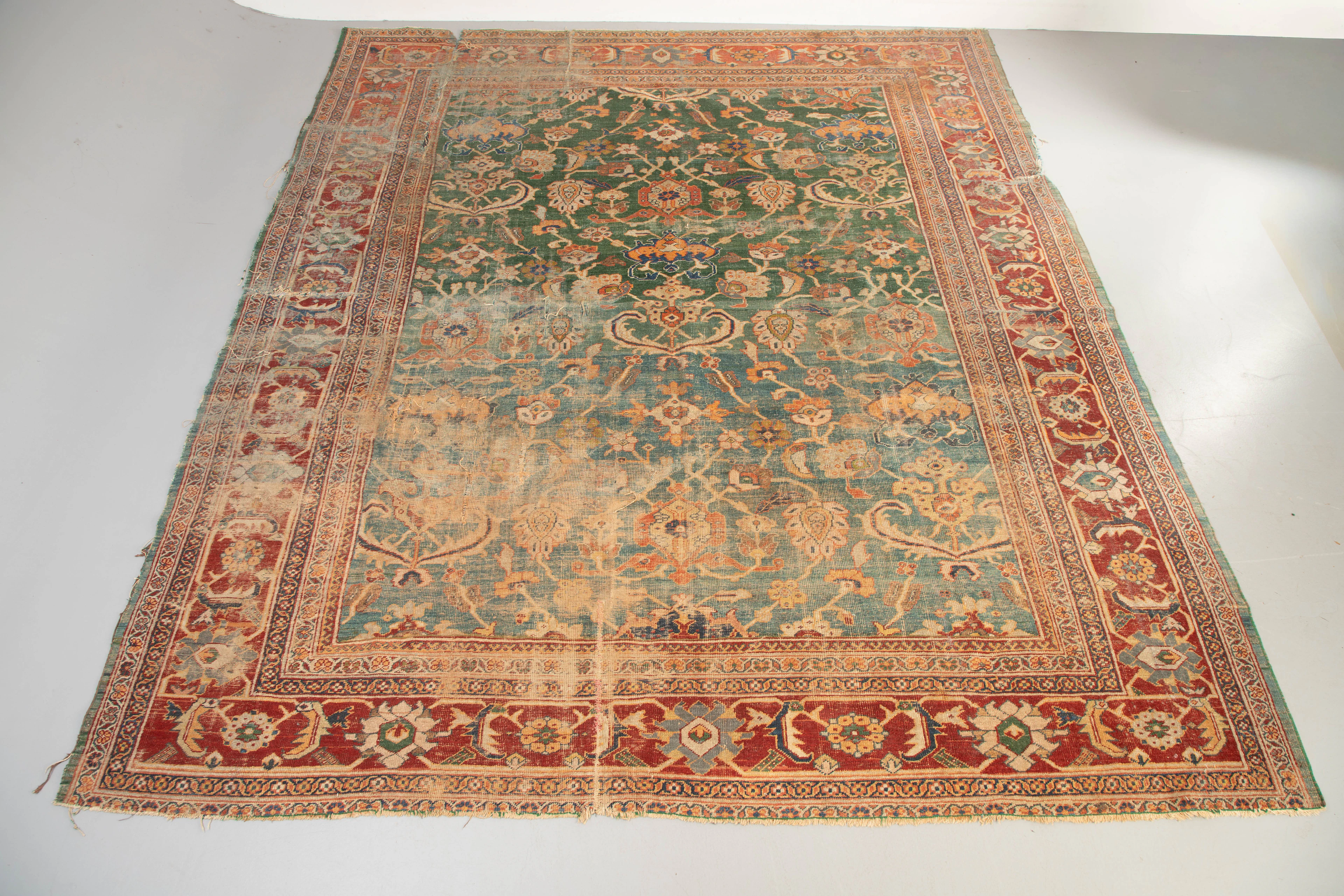 Orientteppich, wohl Sultanabad um 1900.