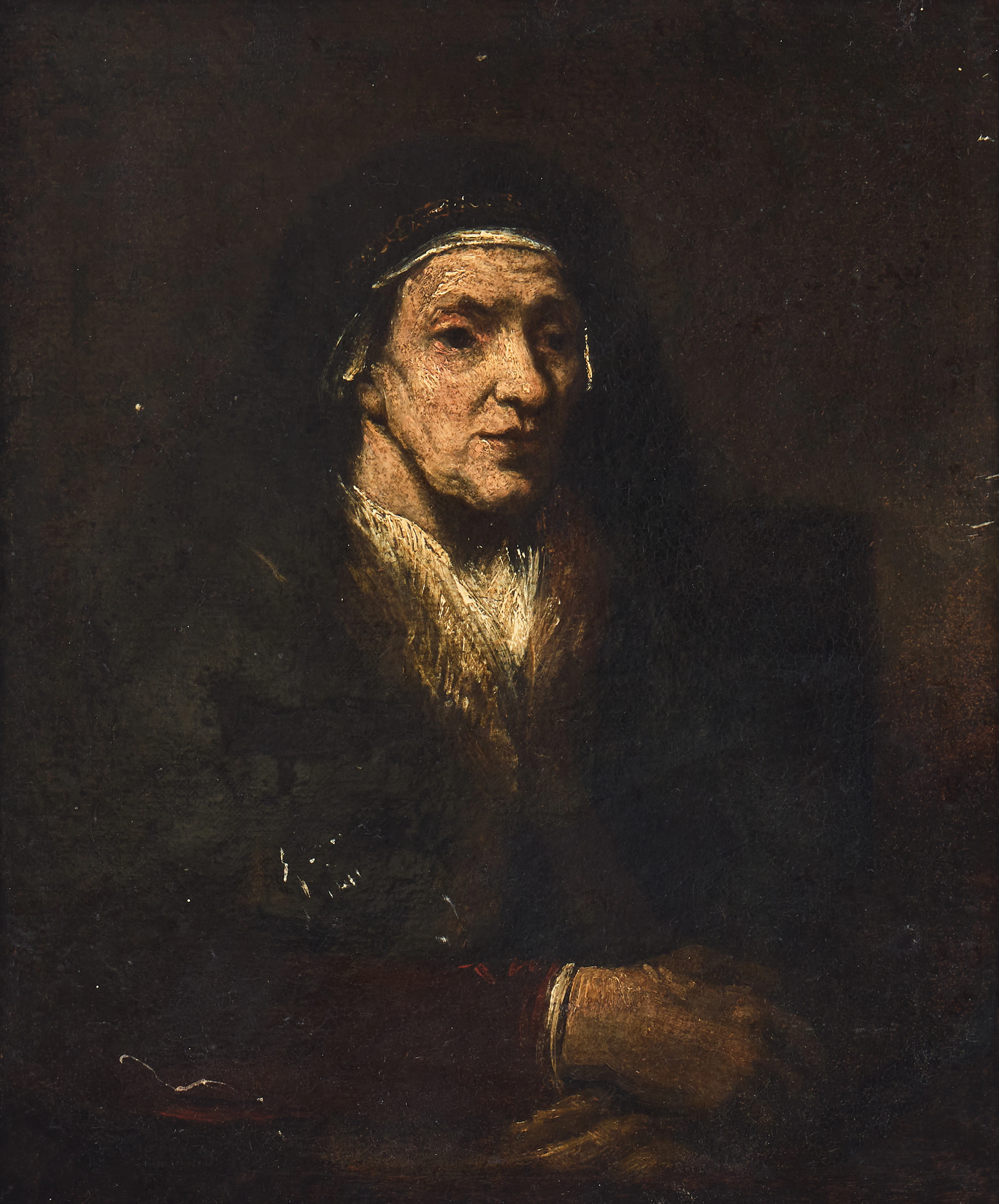DUTCH SCHOOL, 17TH CENTURY. Circle of Rembrandt van Rijn. Portrait