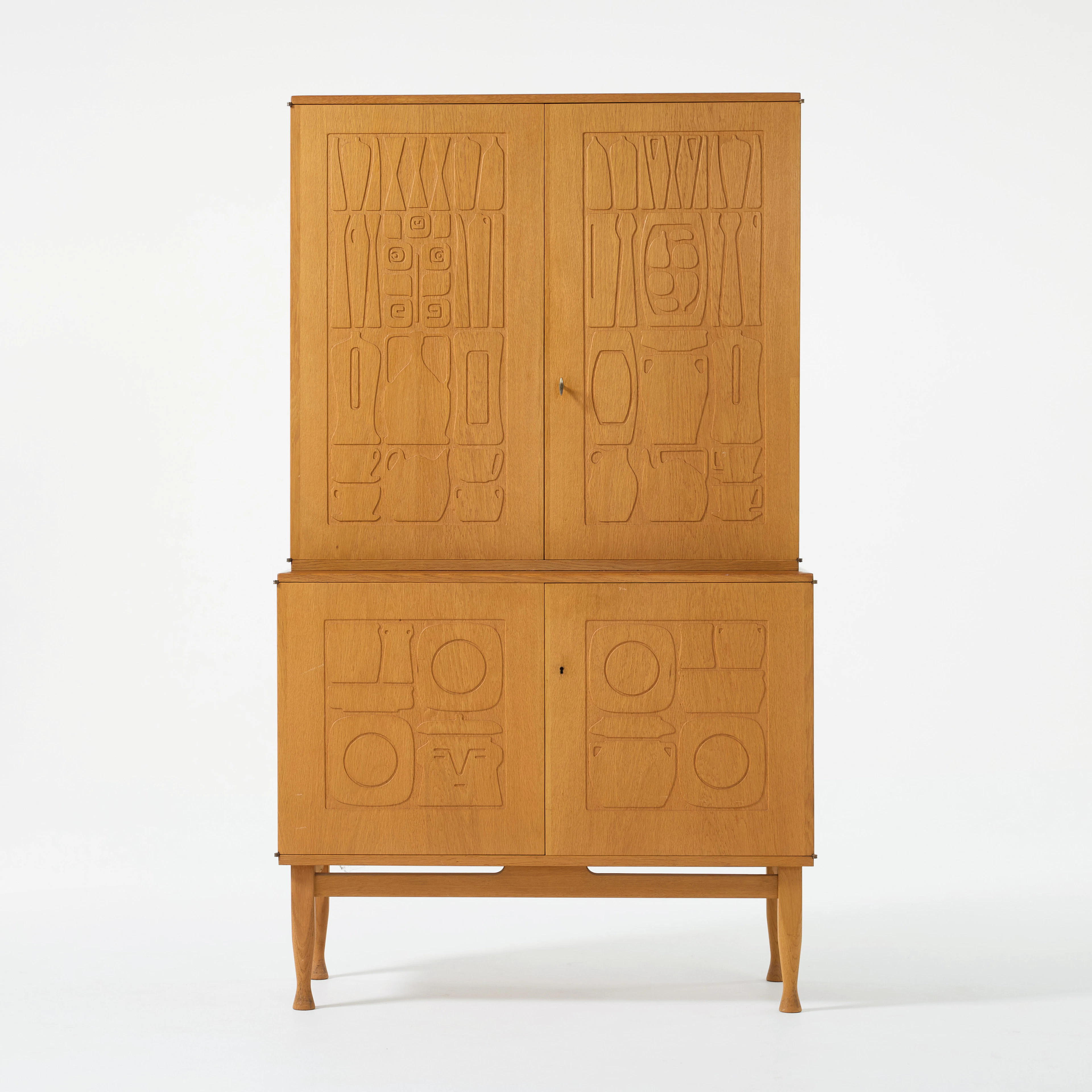 YNGVE EKSTRÖM. "Krus", skåp, Westbergs Möbler, Tranås, 1950-tal, teak.