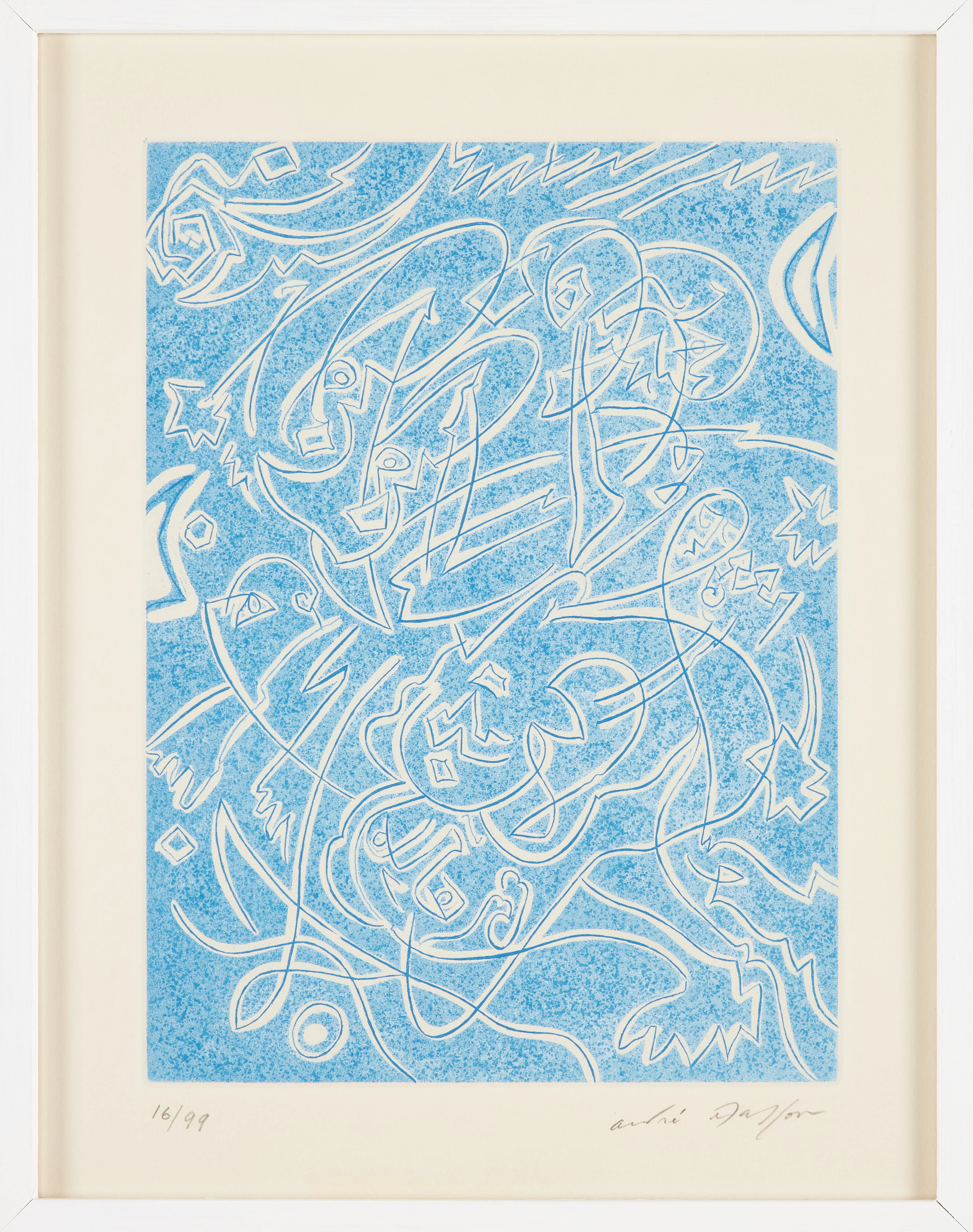 ANDRÉ MASSON (FRANKRIKE, 1896-1987). ”Les Demeures d´Hypnos”, färglitografi