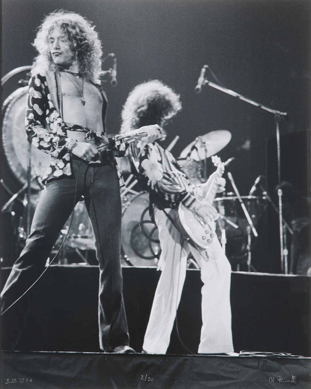 ED FINNELL (USA/SVERIGE, FÖDD 1956). Robert Plant & Jimmy Page, Led