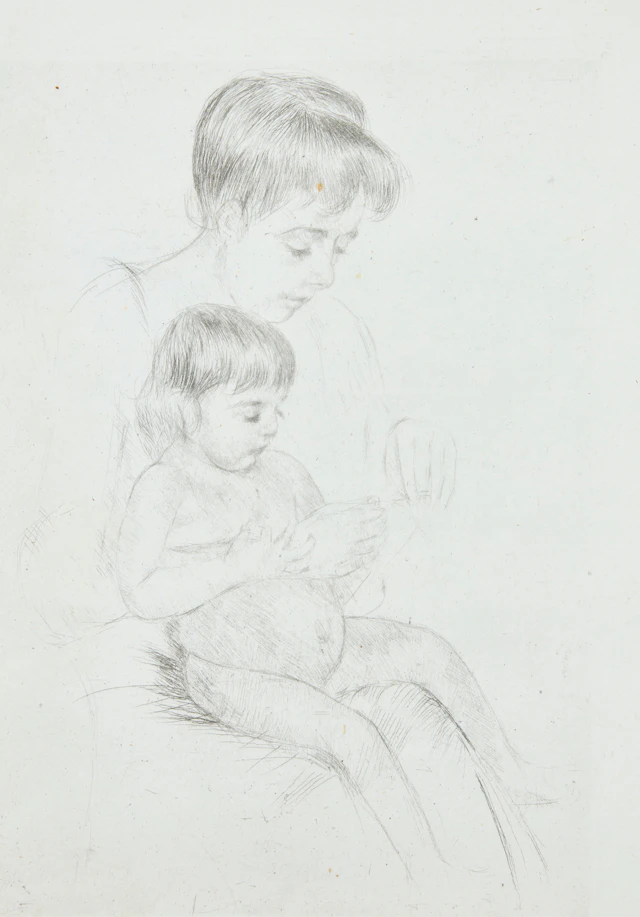 MARY CASSATT. "The Manicure".