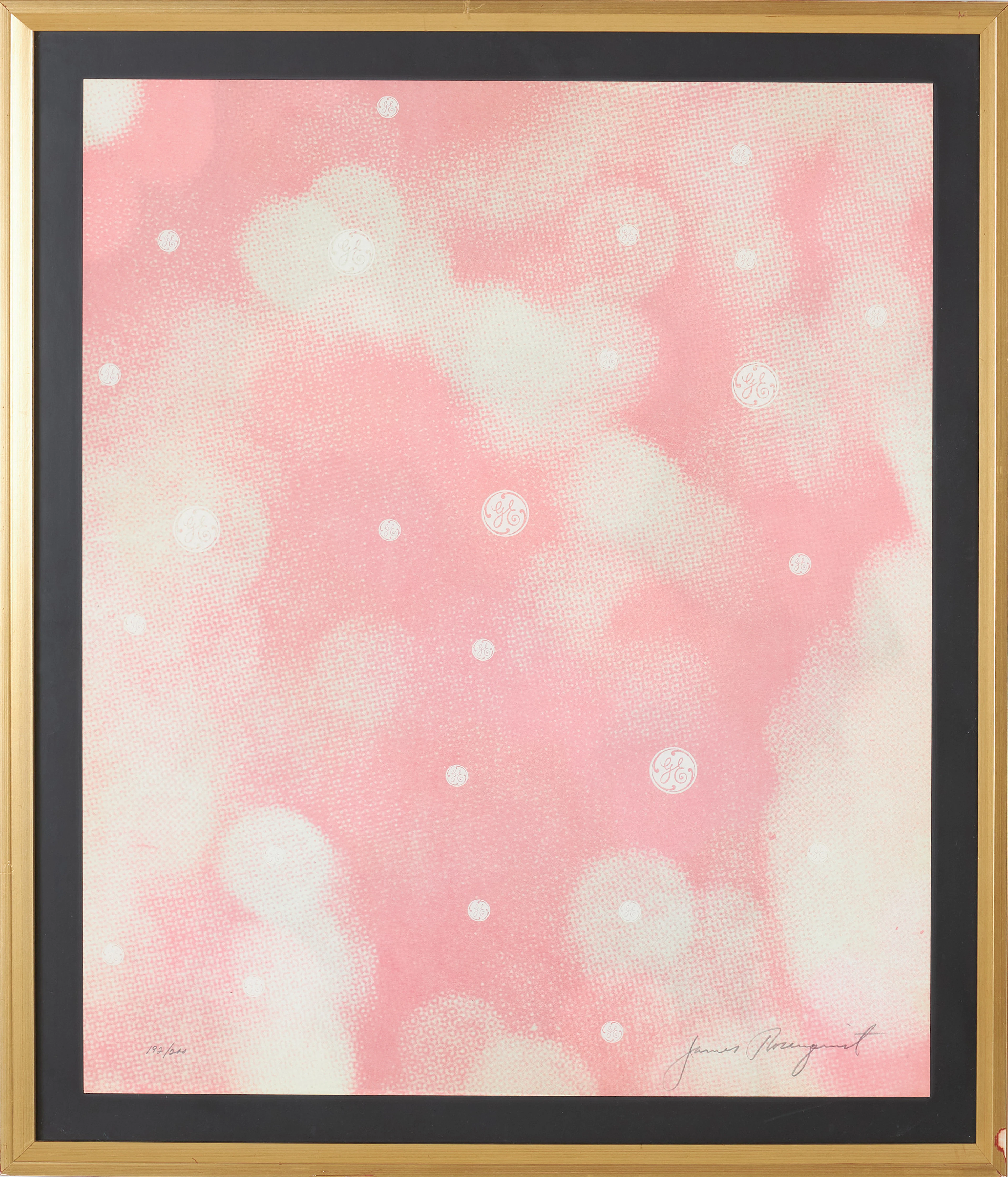JAMES ROSENQUIST. Screentryck, "Circles of confusion", signerad, numrerad