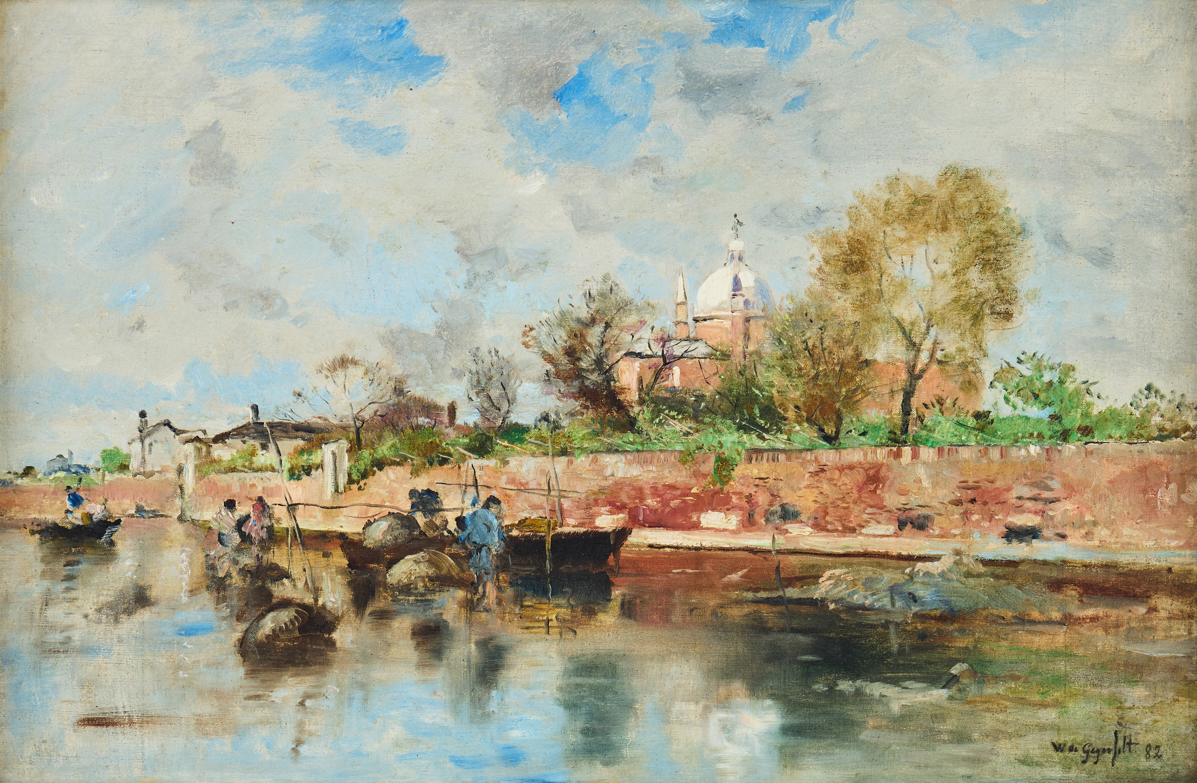 WILHELM VON GEGERFELT. Motiv från Venedig.