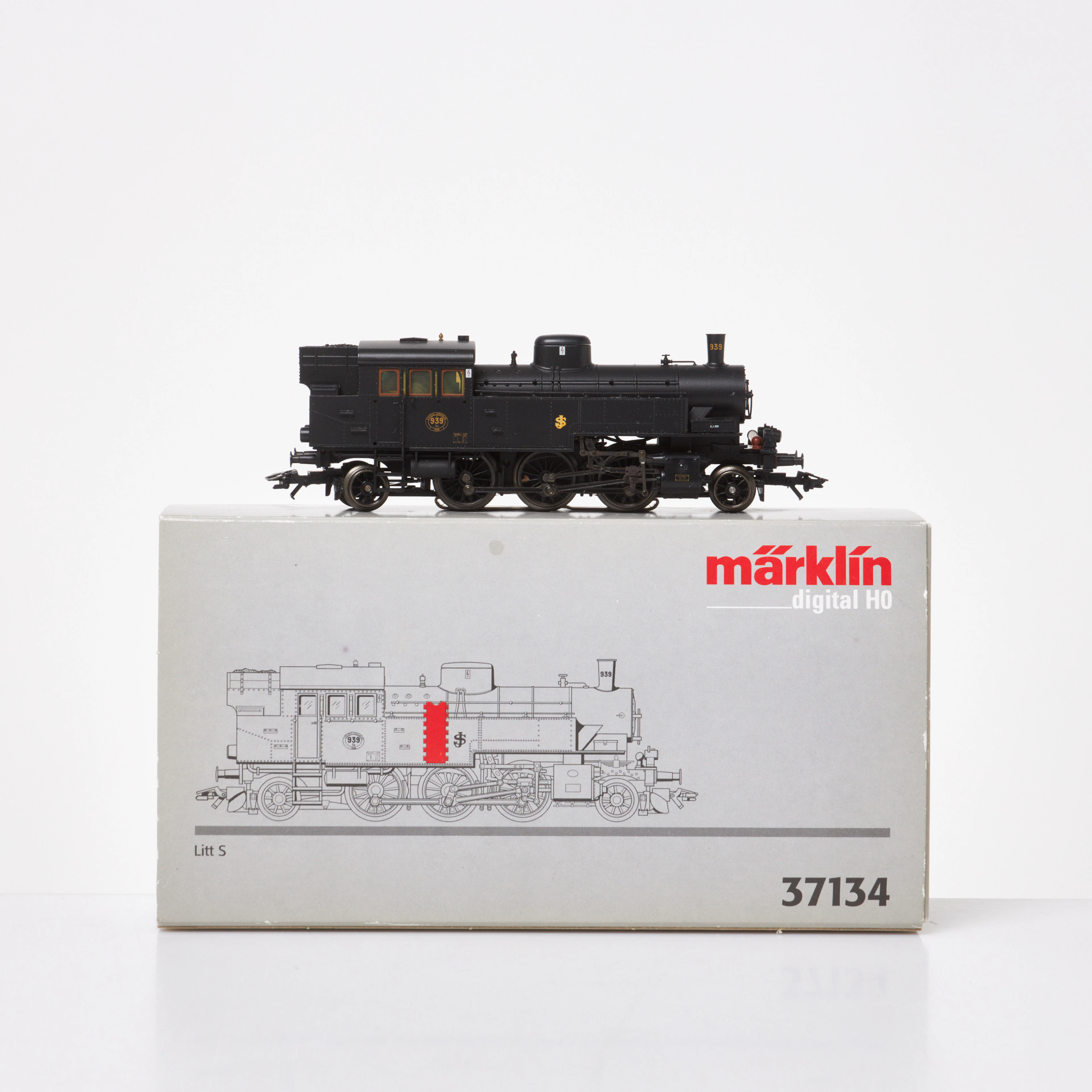 MÄRKLIN H0, nr. 37134, SJ:s SA 939, Litt S, i originalkartong med