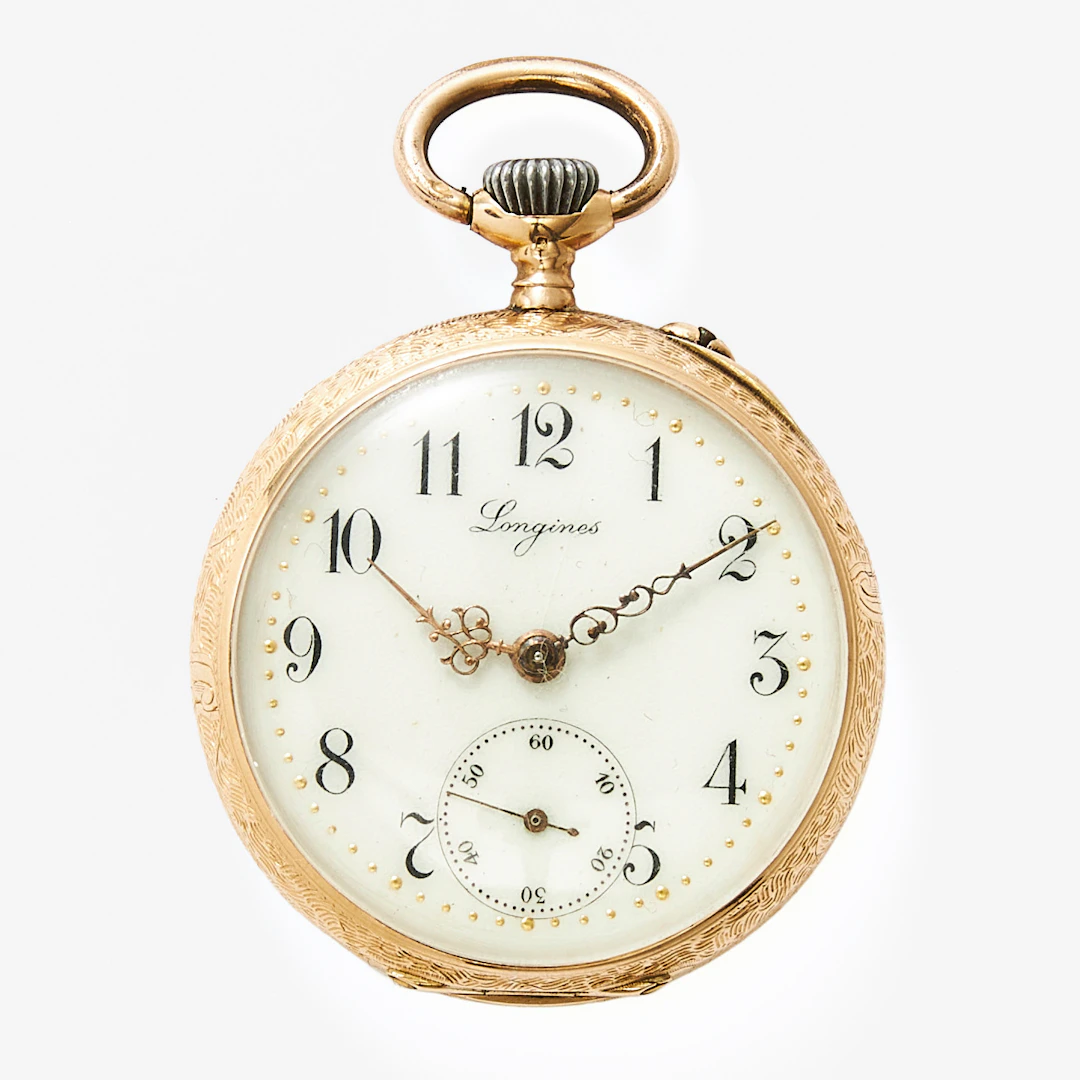 LONGINES, mormorsur, 36,5 mm, 18K guld, ca 1900.