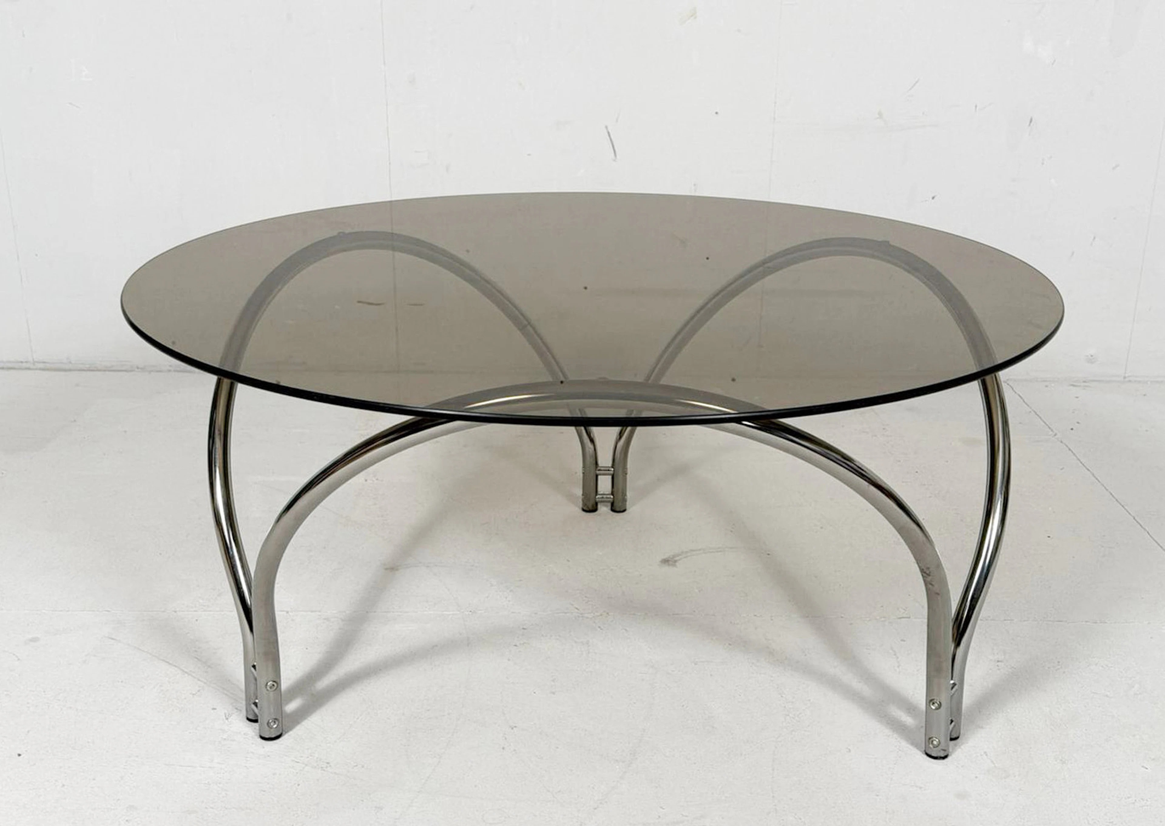 Mid Century Coffee Table/Couchtisch, Chrome, Deutschland, 1970er Jahre.