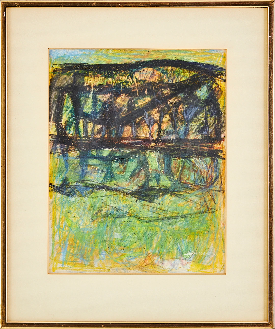 ARMAND ROSSANDER (1914-1976). Komposition, blanteknik, signerad.