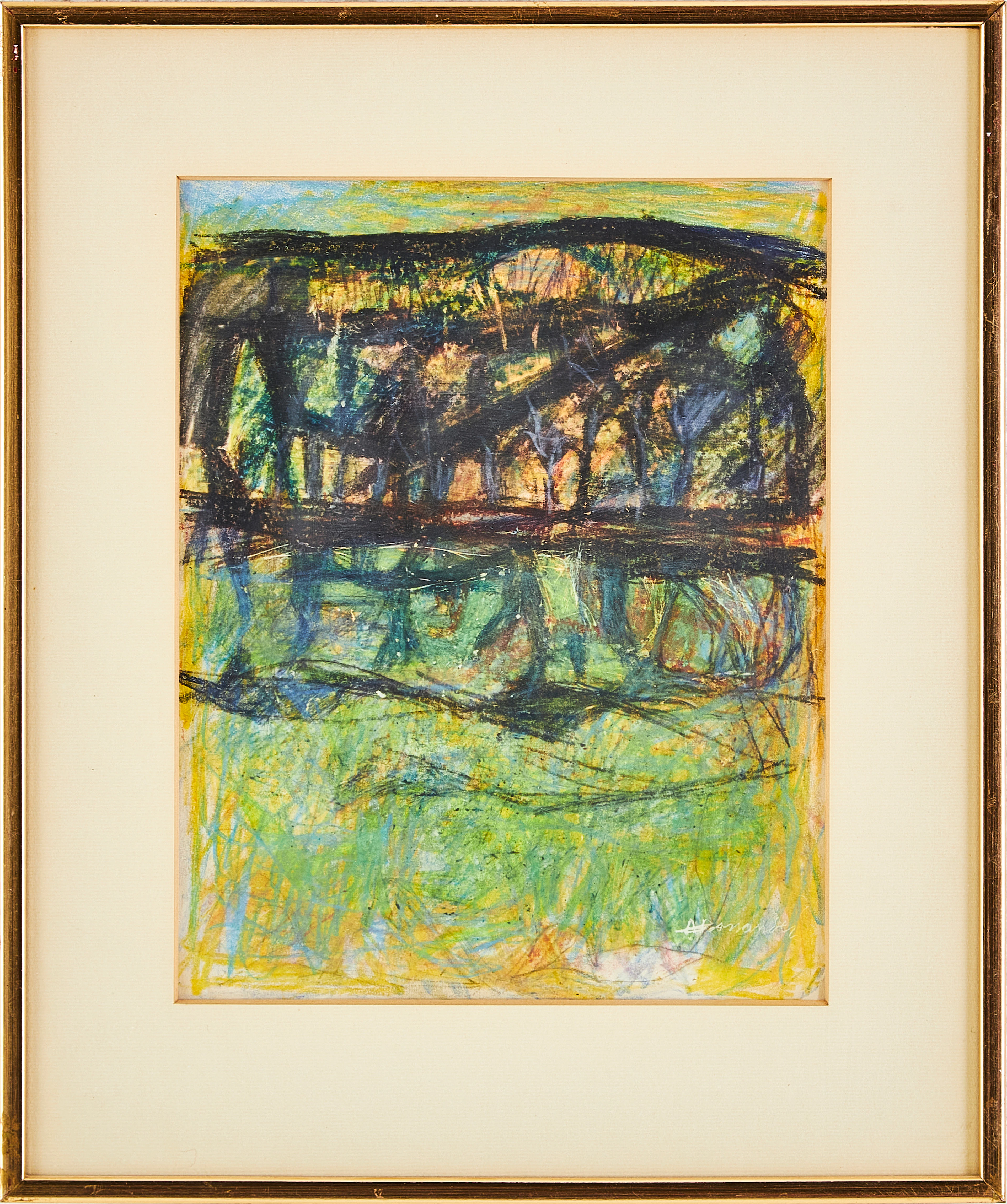 ARMAND ROSSANDER (1914-1976). Komposition, blanteknik, signerad.