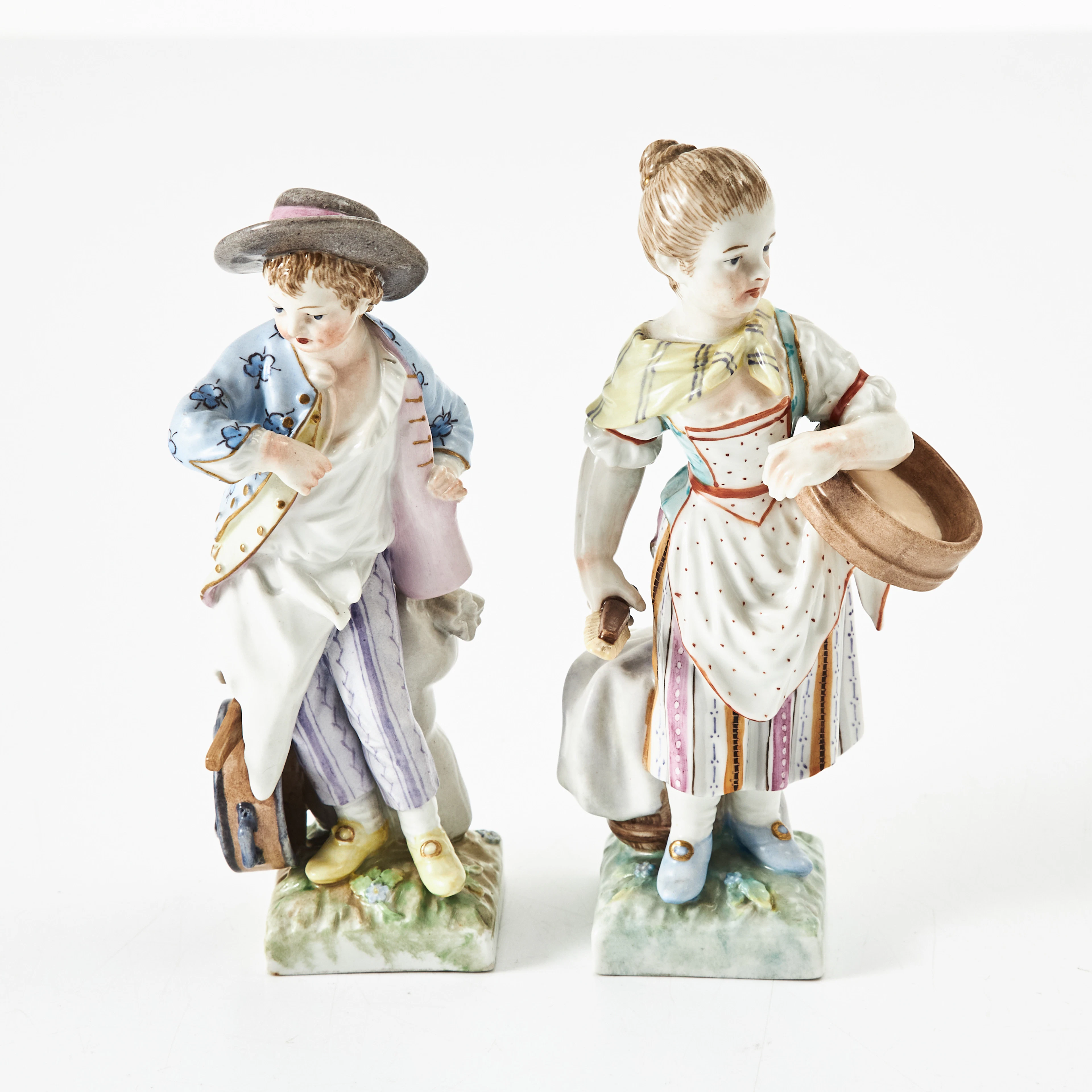 KÖNIGLICHE PORZELLAN-MANUFAKTUR BERLIN, figuriner, 2 st., porslin