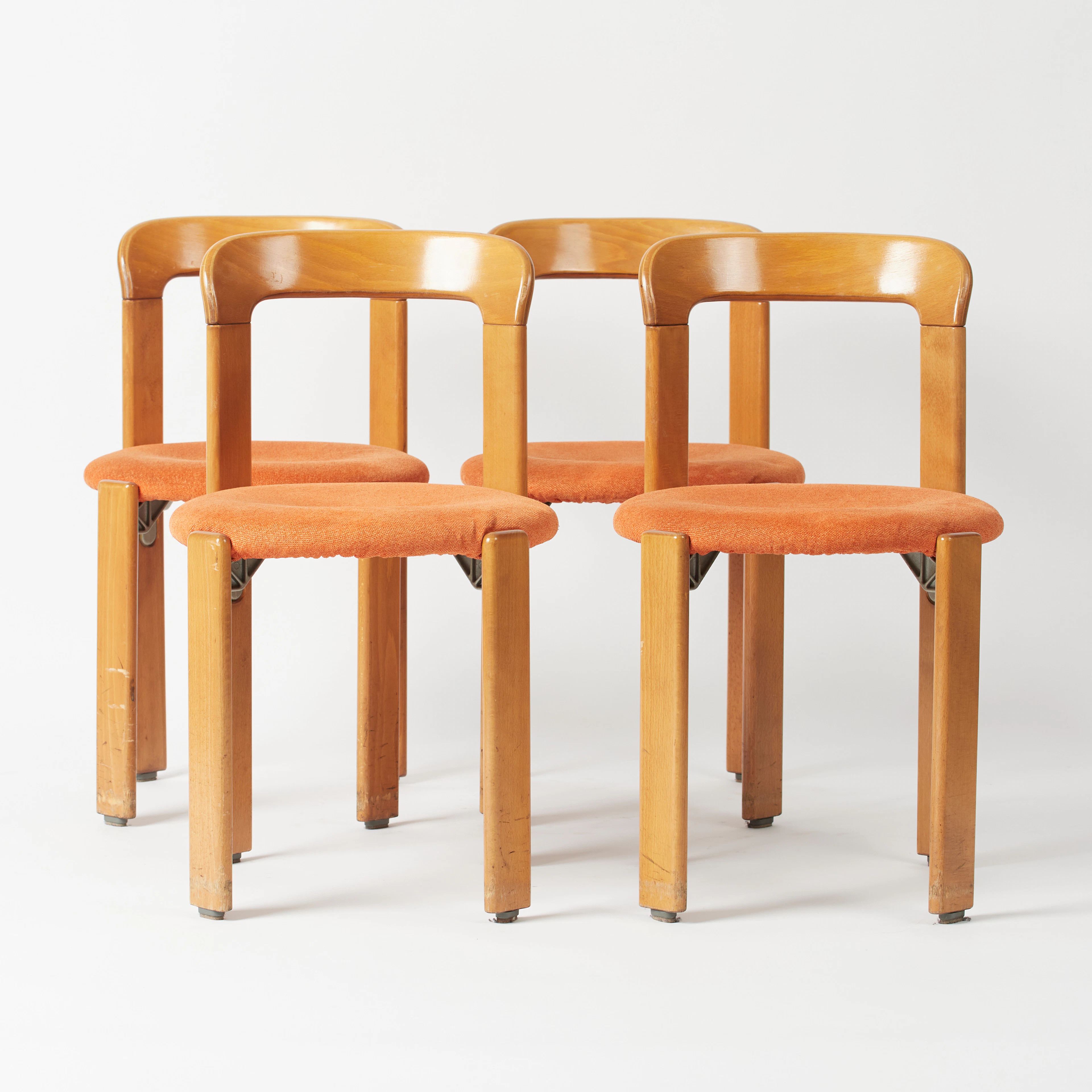 BRUNO REY. Kusch & Co. Set Stühle / Esszimmerstühle, Modell 'Rey Chair