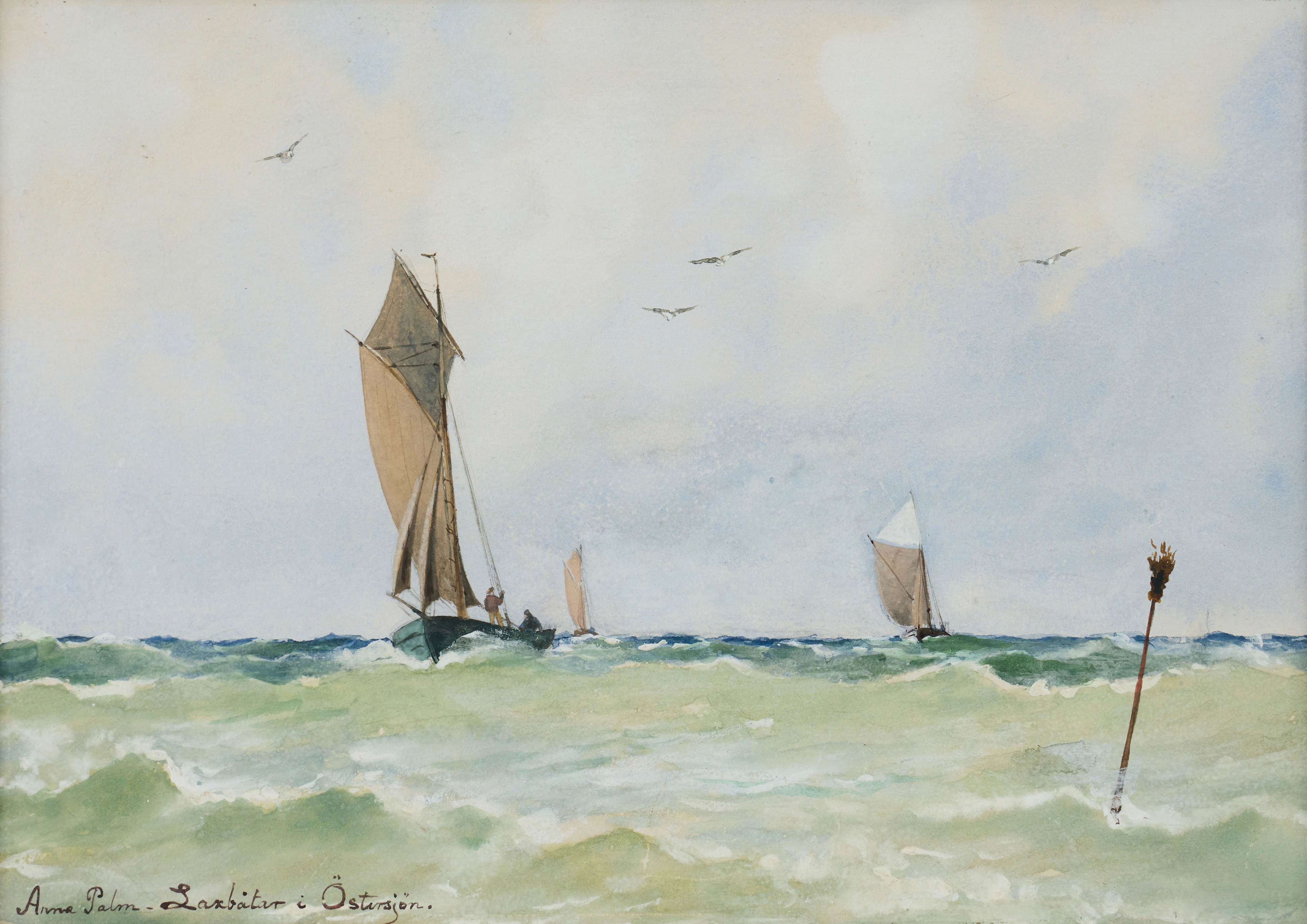 ANNA PALM DE ROSA. "Laxbåtar i Östersjön".
