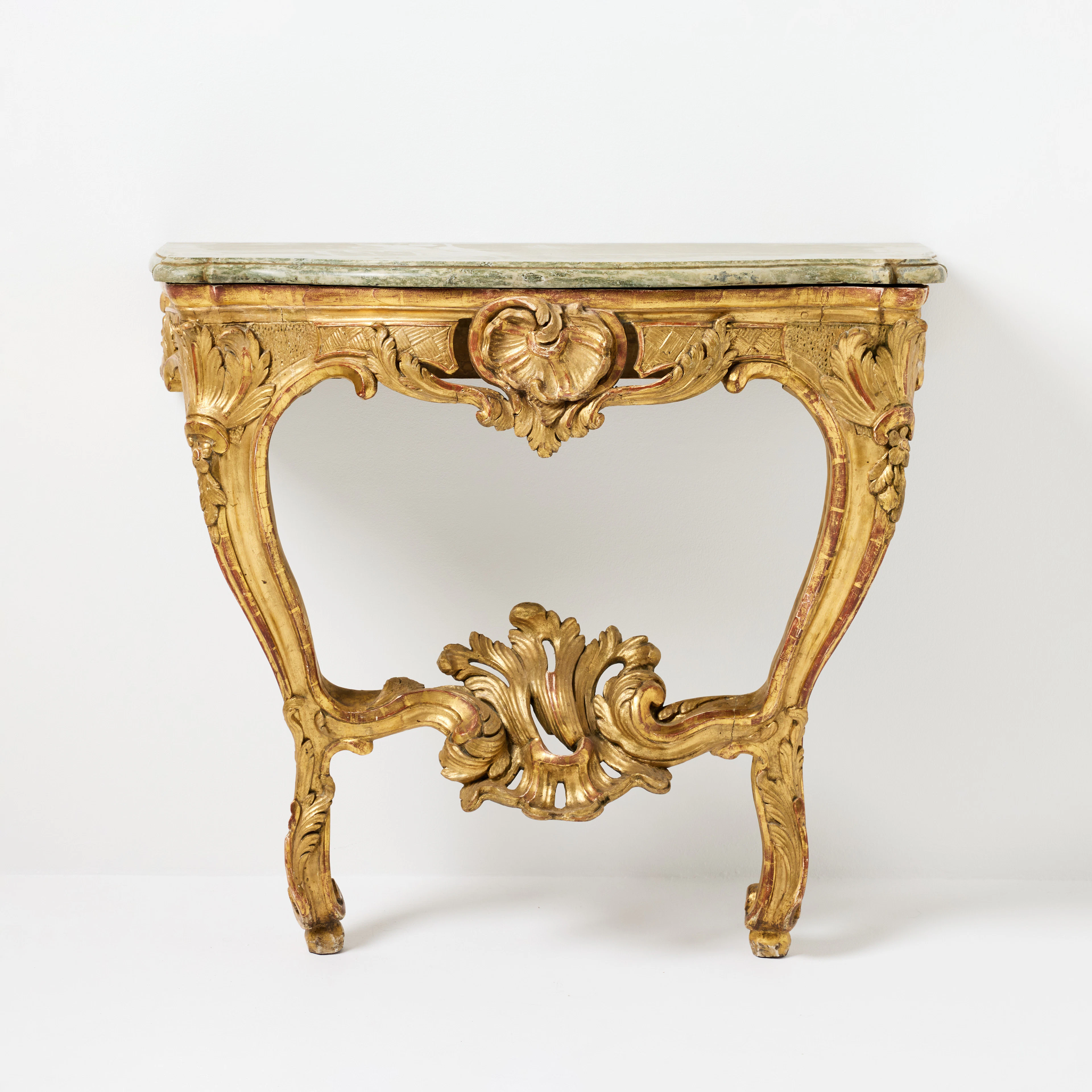 KONSOLBORD, högklassigt stockholmsarbete i rokoko, 1700-talets tredje