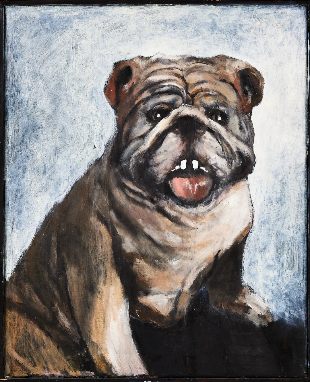 HÅKAN WELIN (FÖDD 1960). Bulldog, olja på duk.