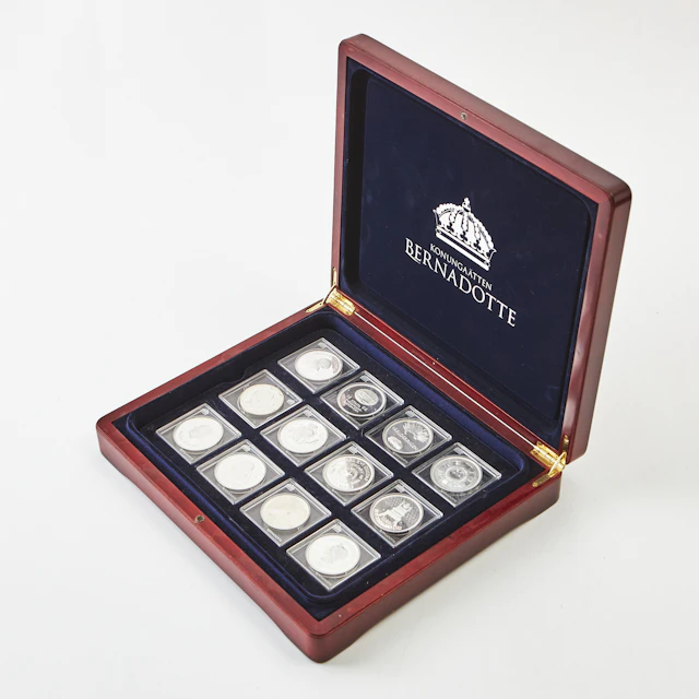 MEDALJER, 24 st, Konungaätten Bernadotte, sterlingsilver, Mynthuset