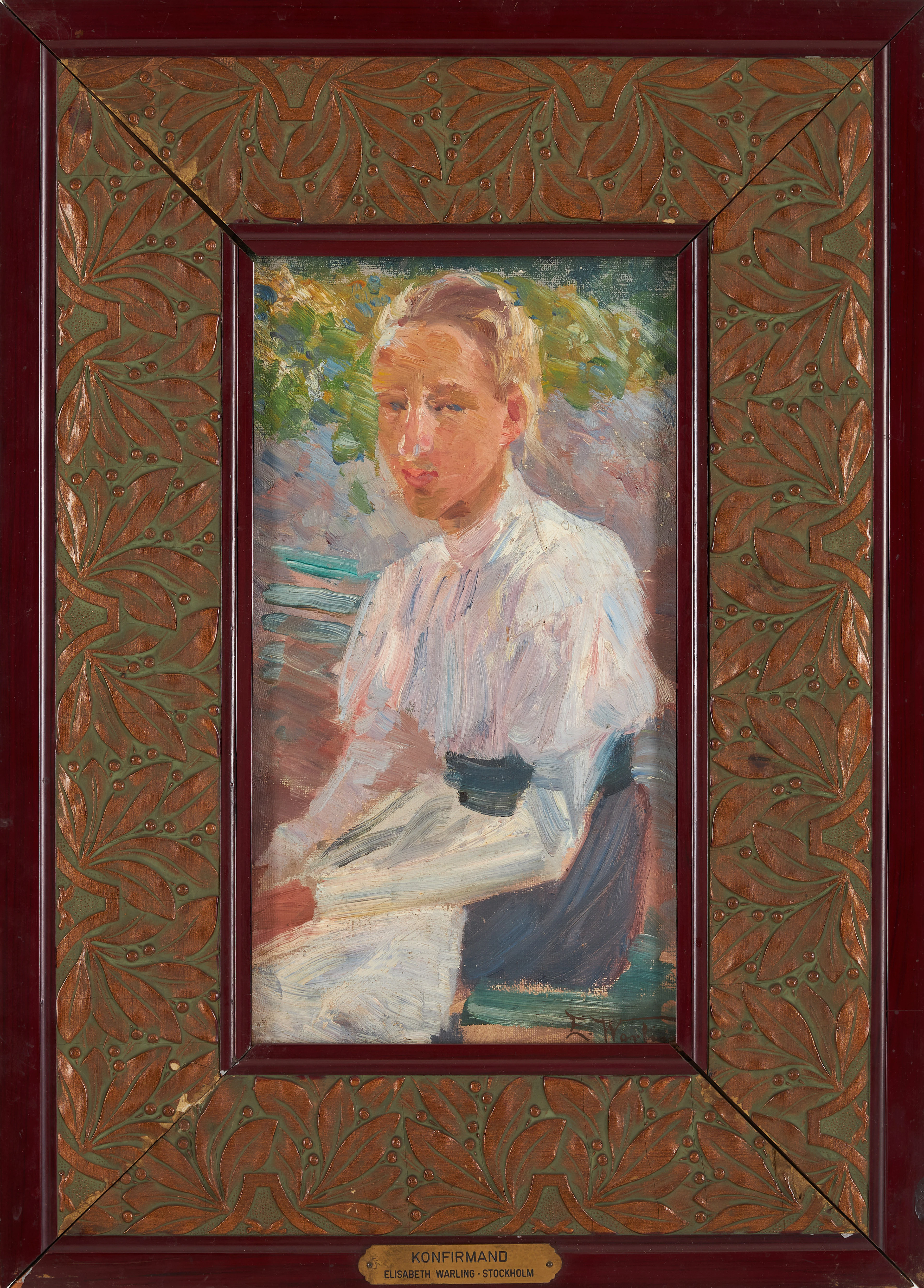 ELISABETH WARLING. "Konfirmand".