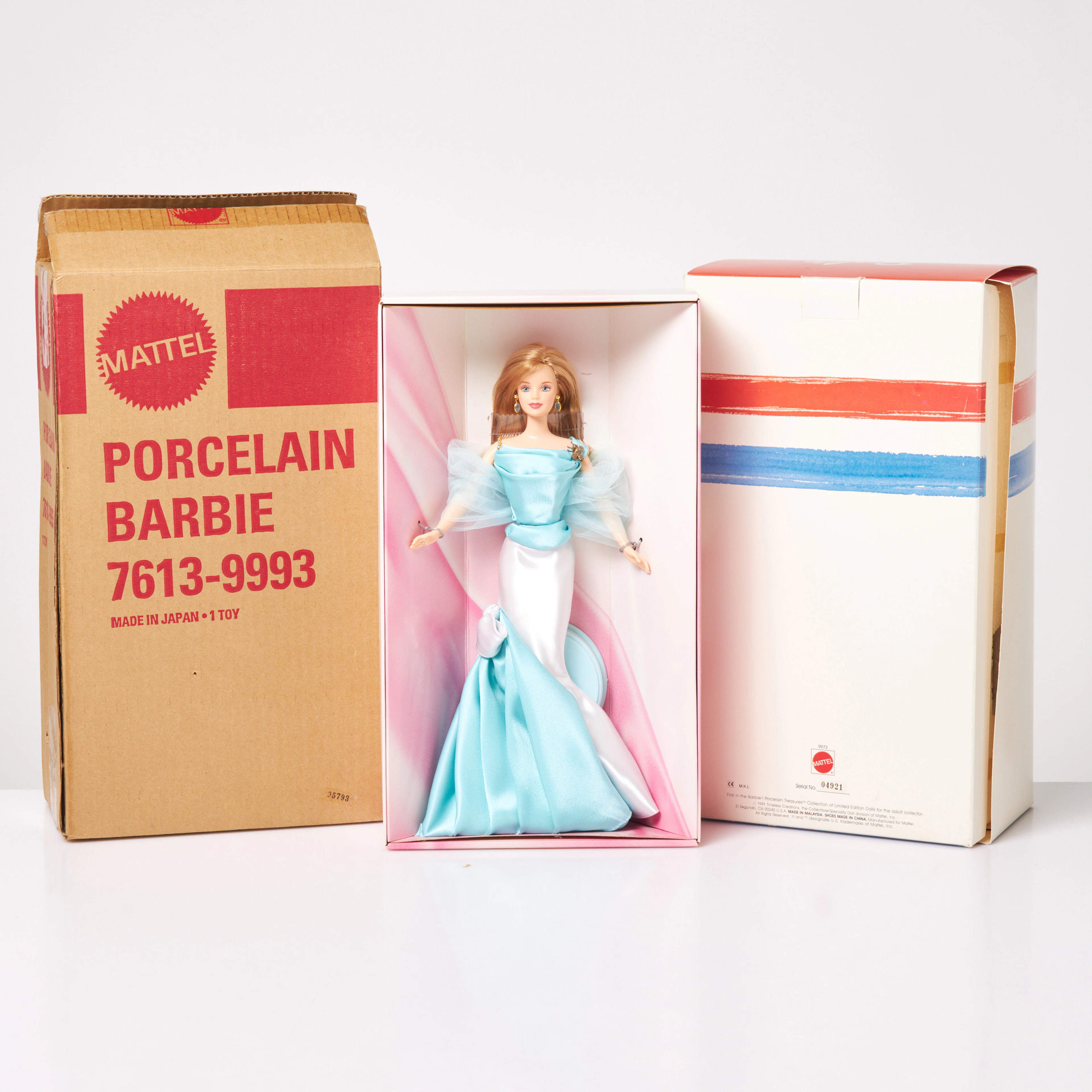 MATTEL, Barbie, 3 st, "Solo In The Spotlight: The Porcelain Collection"