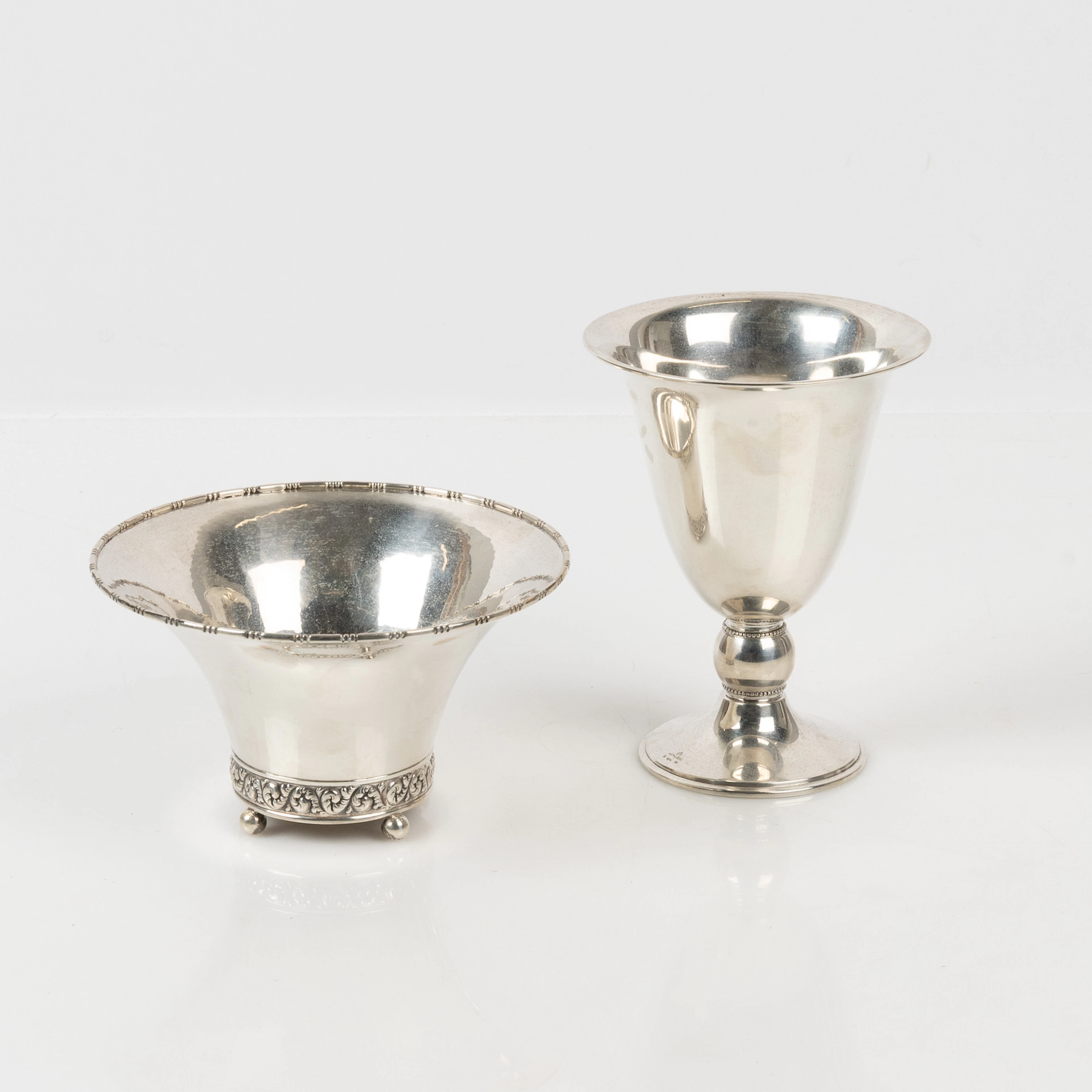 SKÅL & POKAL, C.G. Hallberg, Stockholm, 1929 respektive 1923, silver.