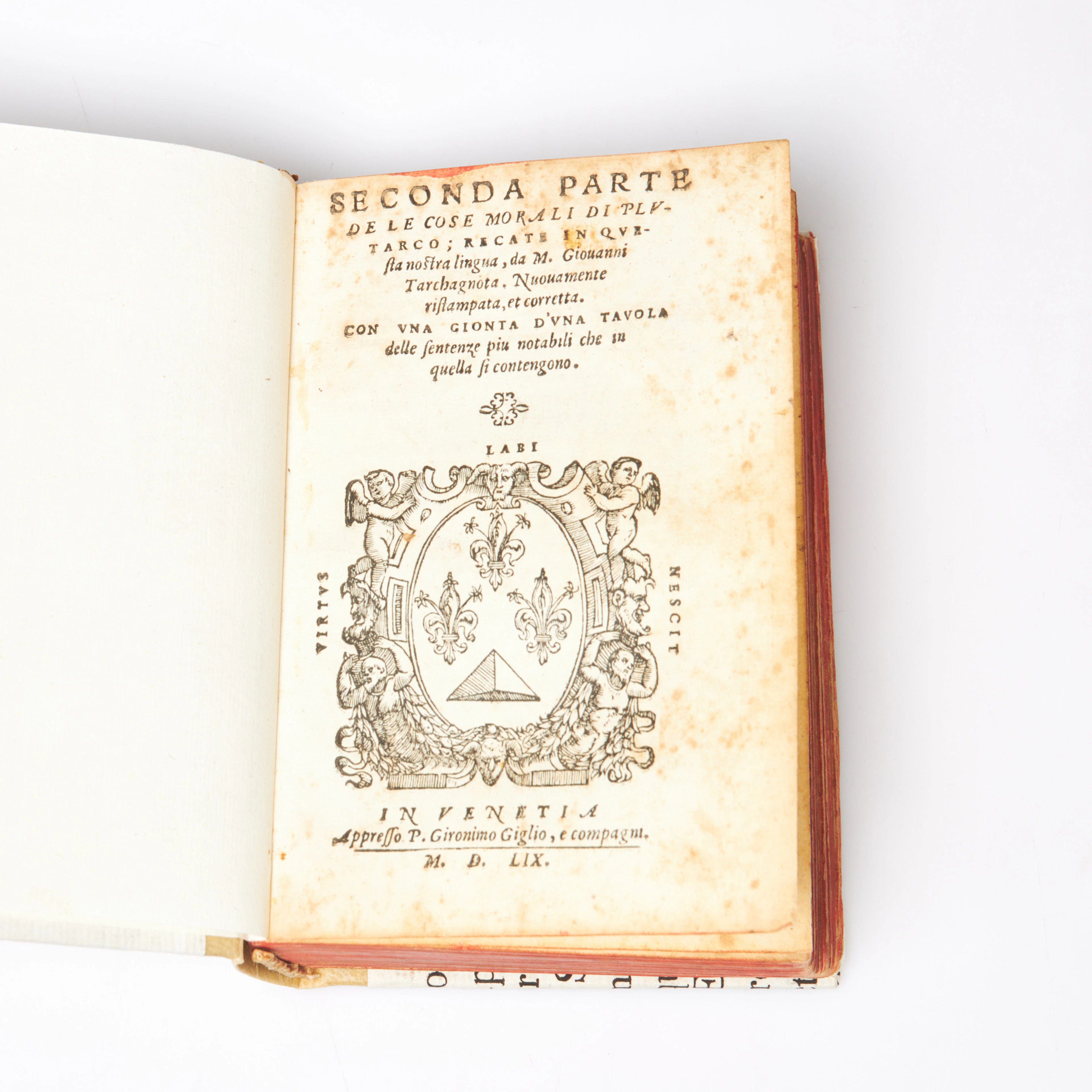 BOK, Plutarcos, P. Gironimo Giglio, Venedig 1559.