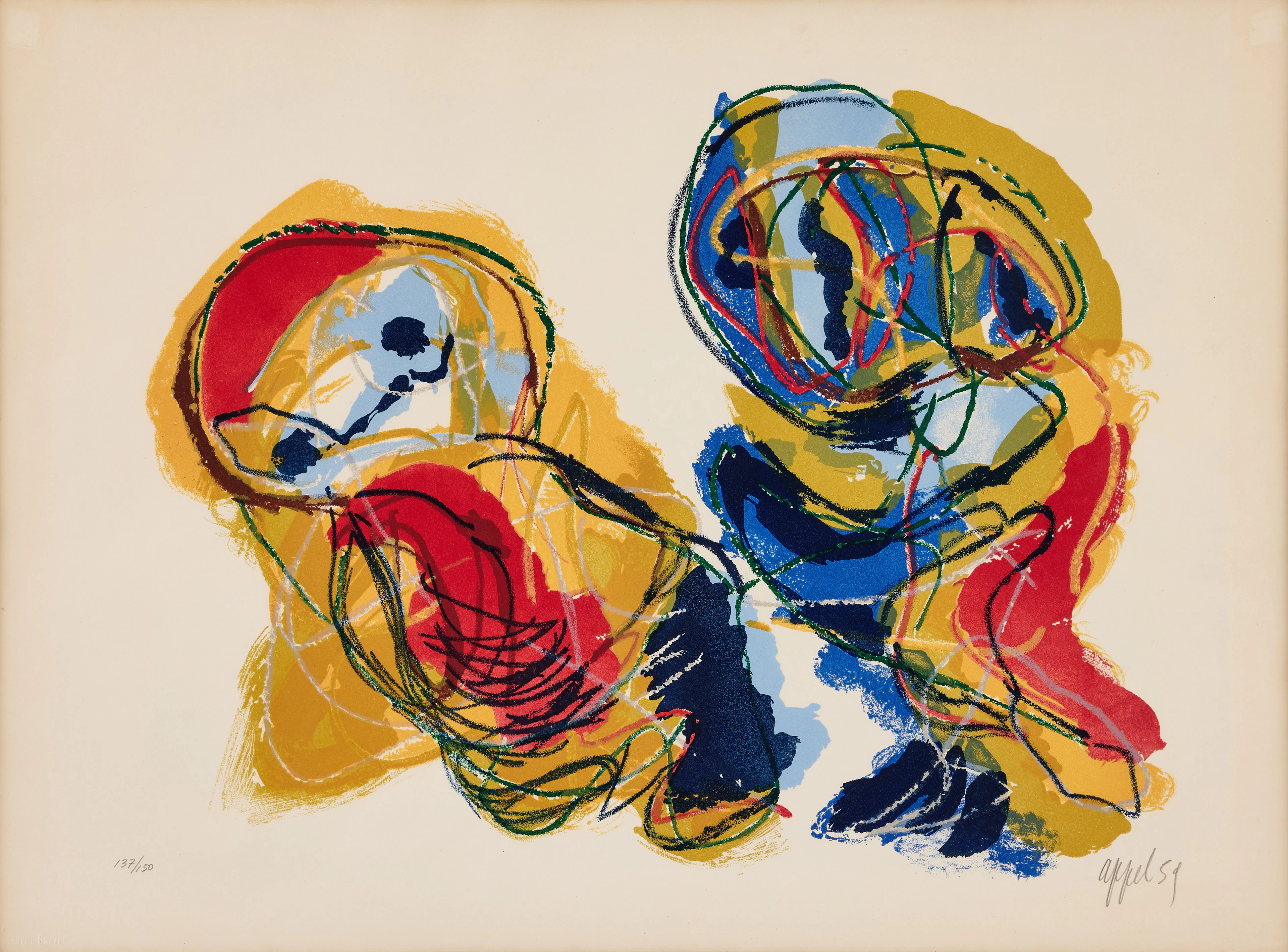 KAREL APPEL. "Les Amoureux".