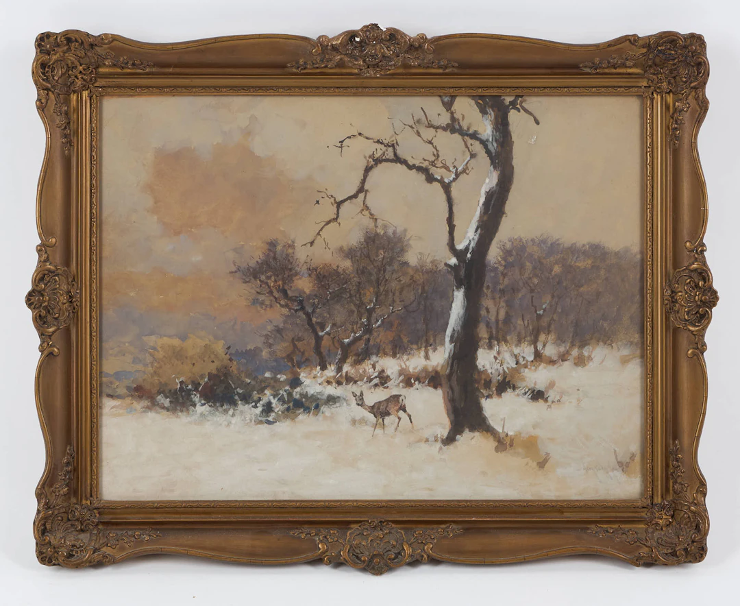 ANTAL NEOGRADY (1861-1942). Skogens invånare, signerad, blandteknik