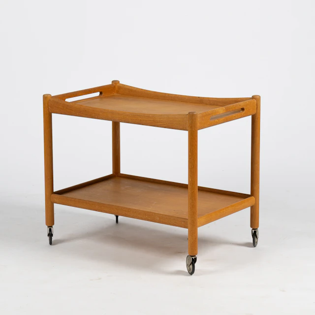 HANS J WEGNER. Serveringsvagn, "AT-45", Andreas Tuck, Danmark, omkring