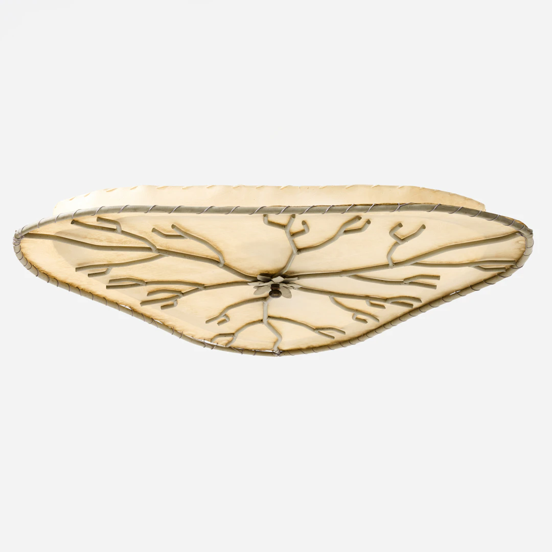 TAKPLAFOND, Sverige 1940-tal, Swedish Modern, ljuslackerat smide och
