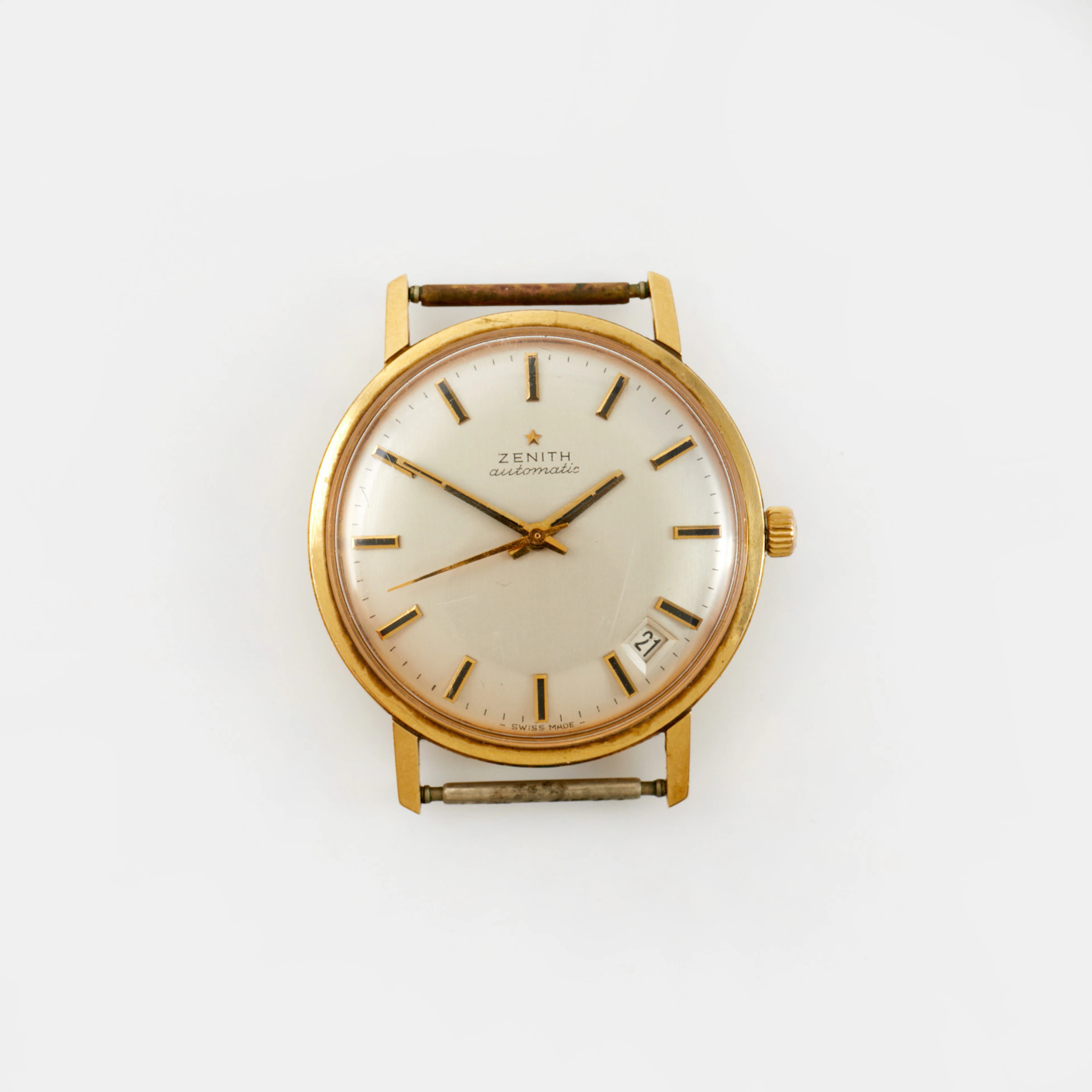 ZENITH Automatic (-Swiss Made-), boett i 18 k guld, 35 mm.