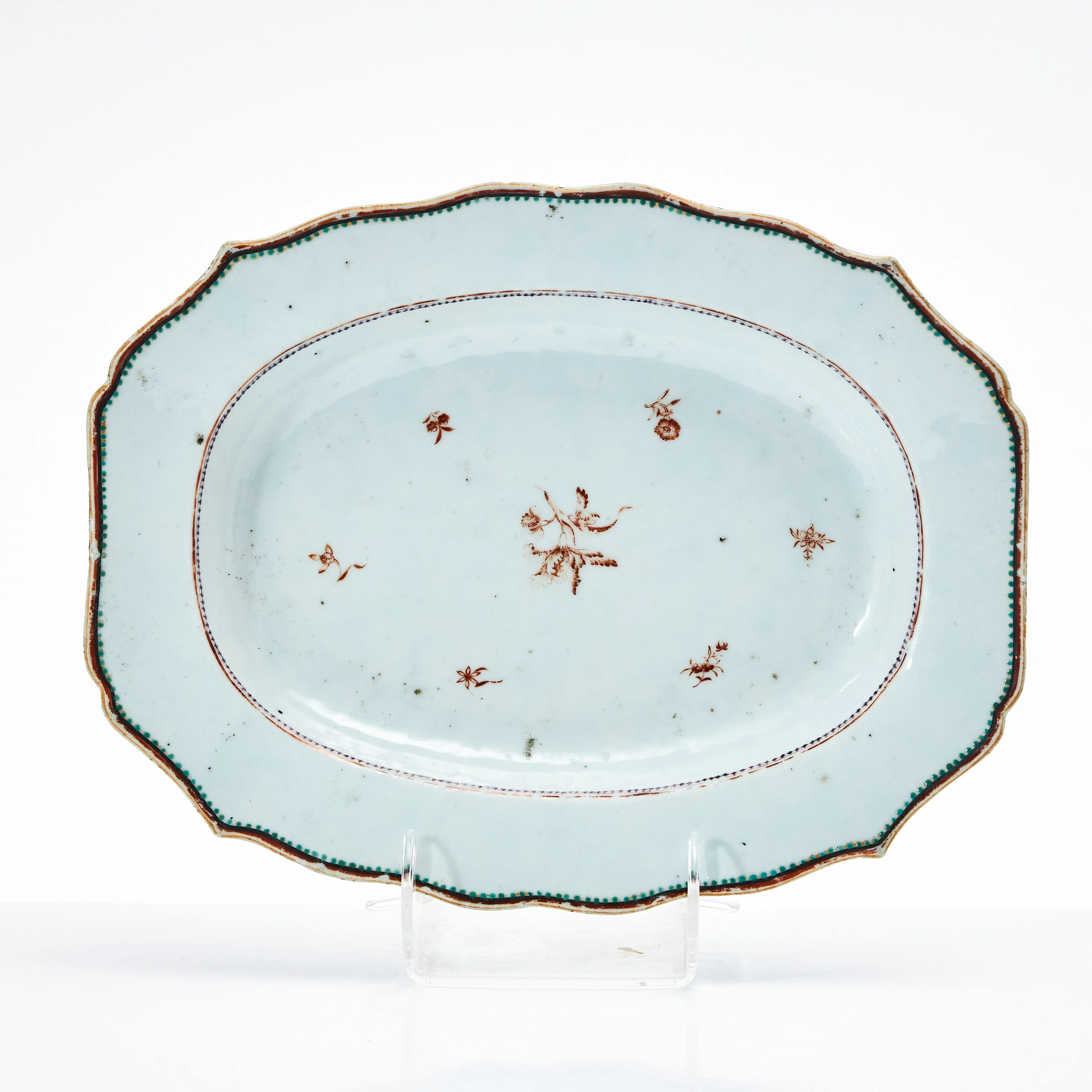 UPPLÄGGNINGSFAT, porslin, Kina, Qianlong (1736-1795).
