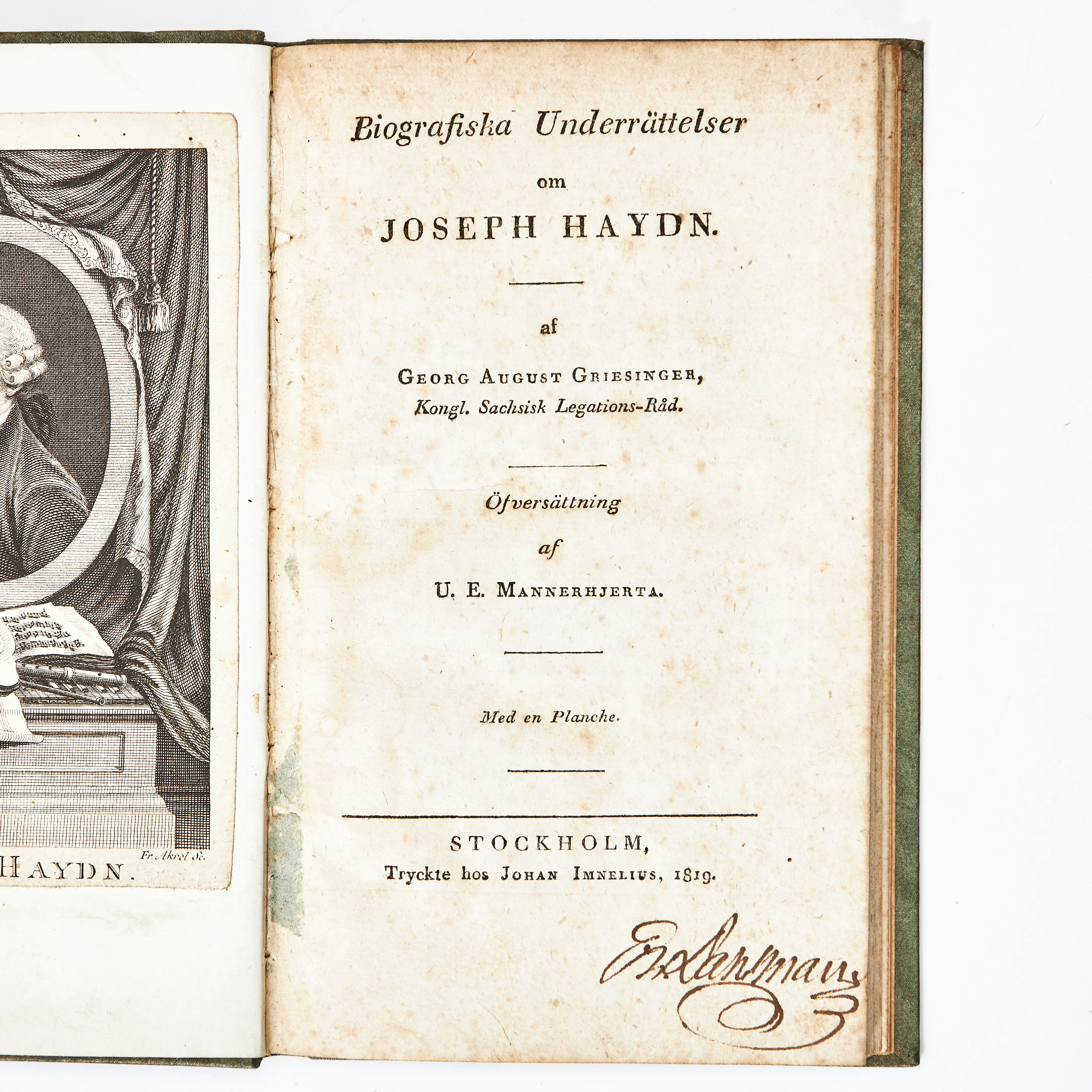 GRIESINGER OM JOSEPH HAYDN 1819.
