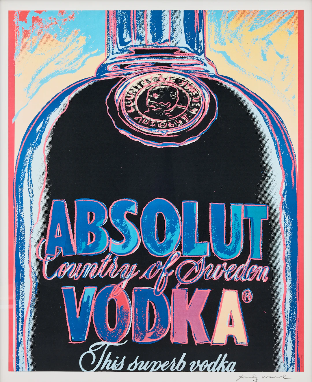 ANDY WARHOL. "Absolut Vodka".