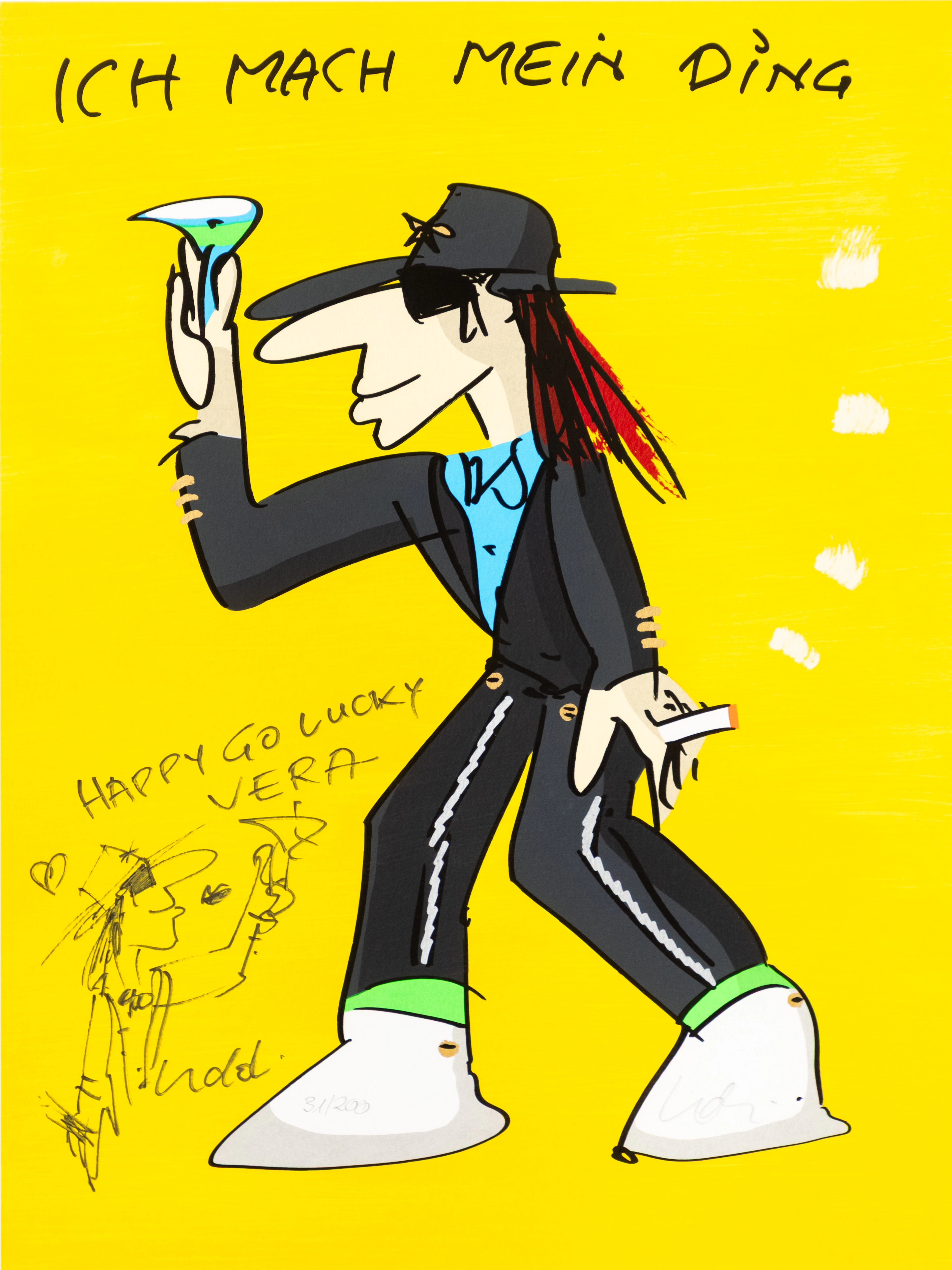UDO LINDENBERG. Ich mach mein Ding, Farbserigraphie.
