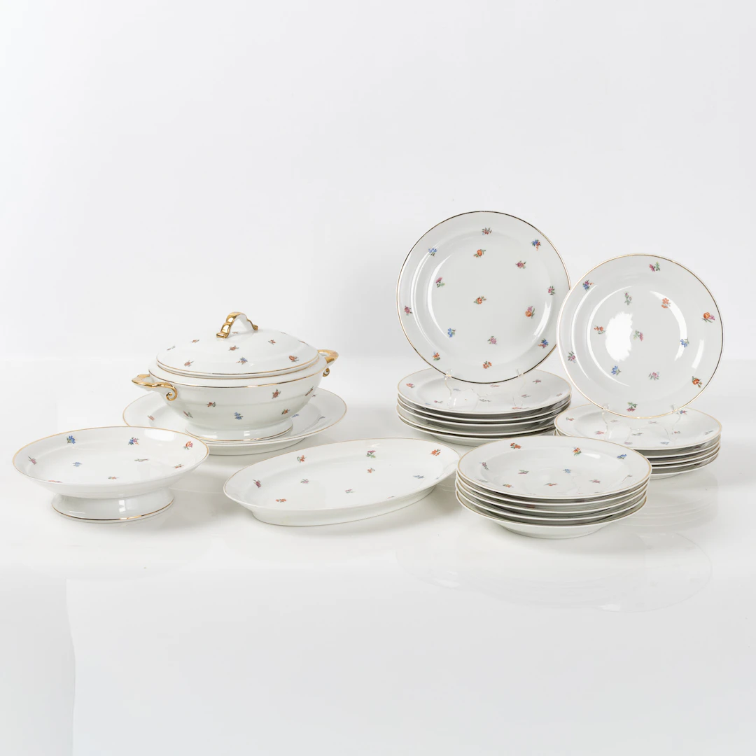 TALLRIKAR, 21 delar, Chastagner & Cie, Limoges, France.