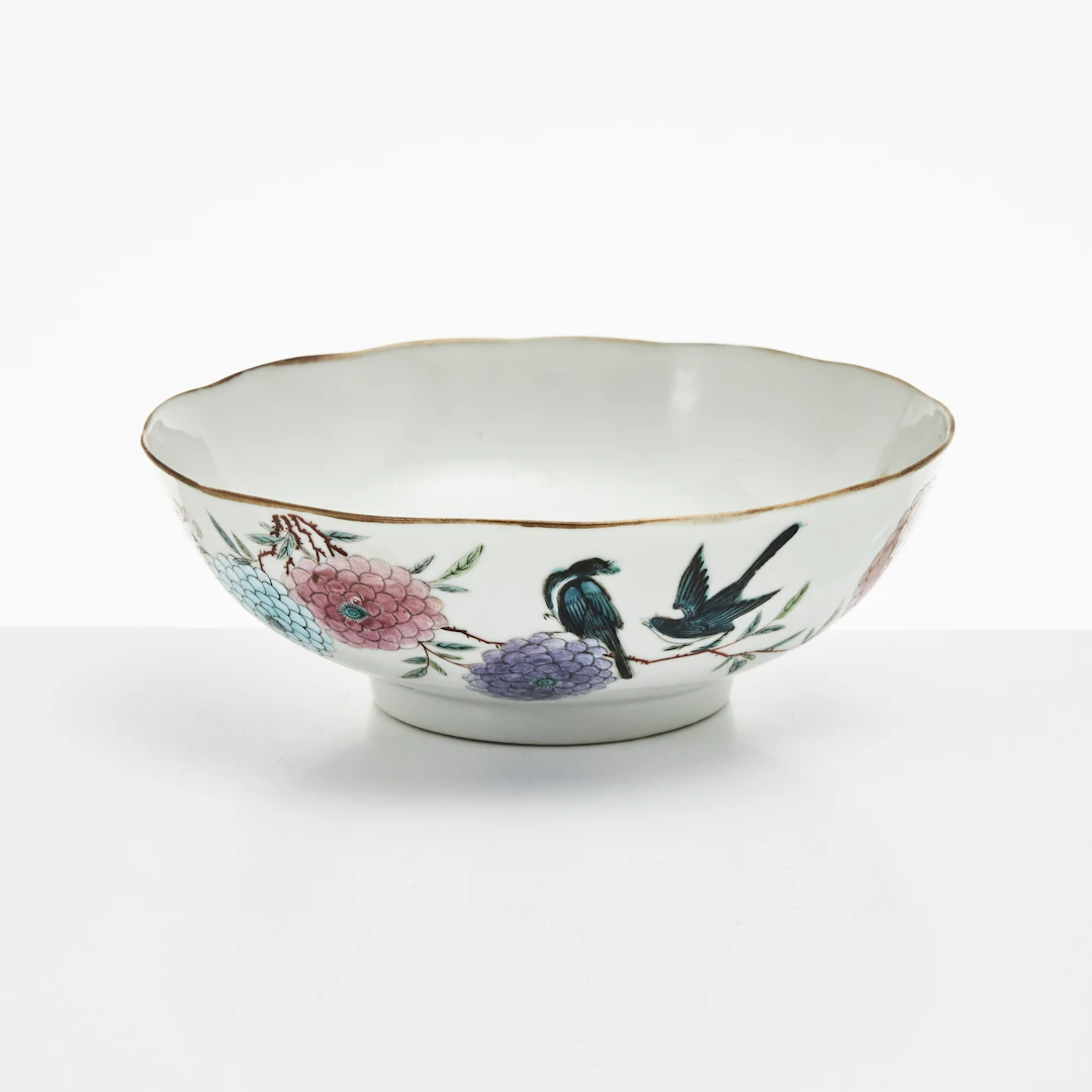 SKÅL, porslin, Kina, Tongzhi (1861-1874), märke och period, dekor