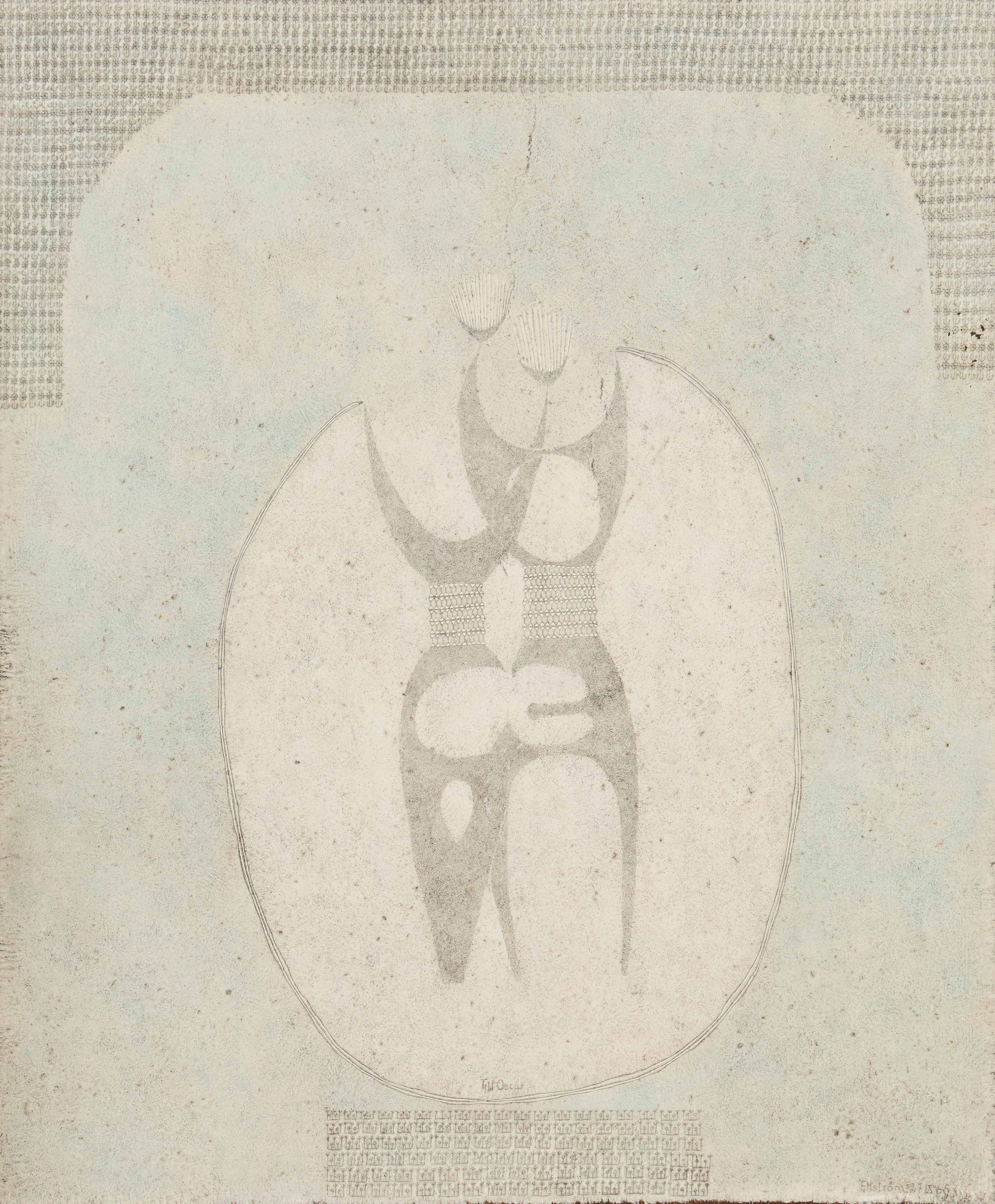 THEA EKSTRÖM (1920-1988). "Komposition 27 IX 65".
