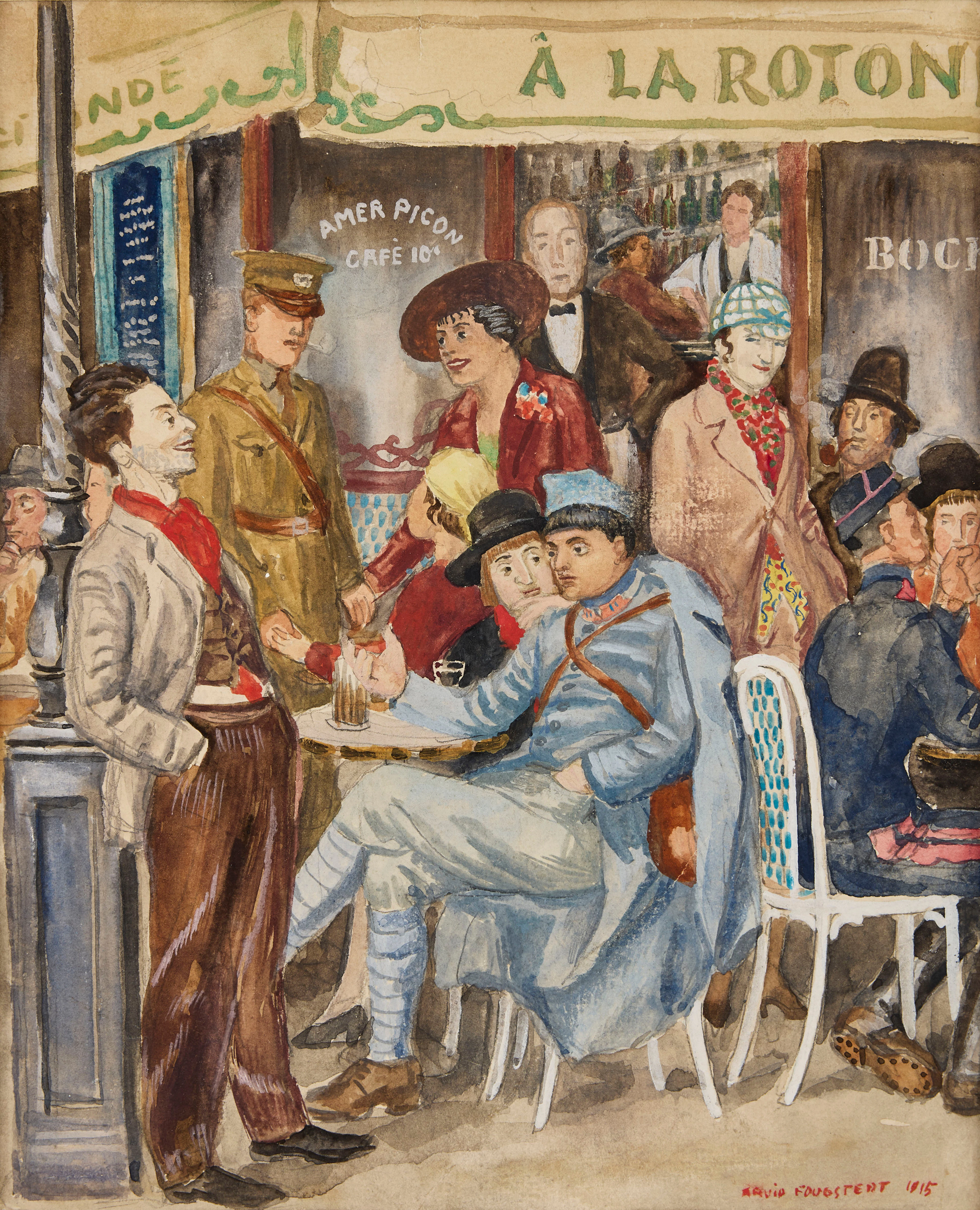 ARVID FOUGSTEDT. "La Rotonde - Kisling på permission".