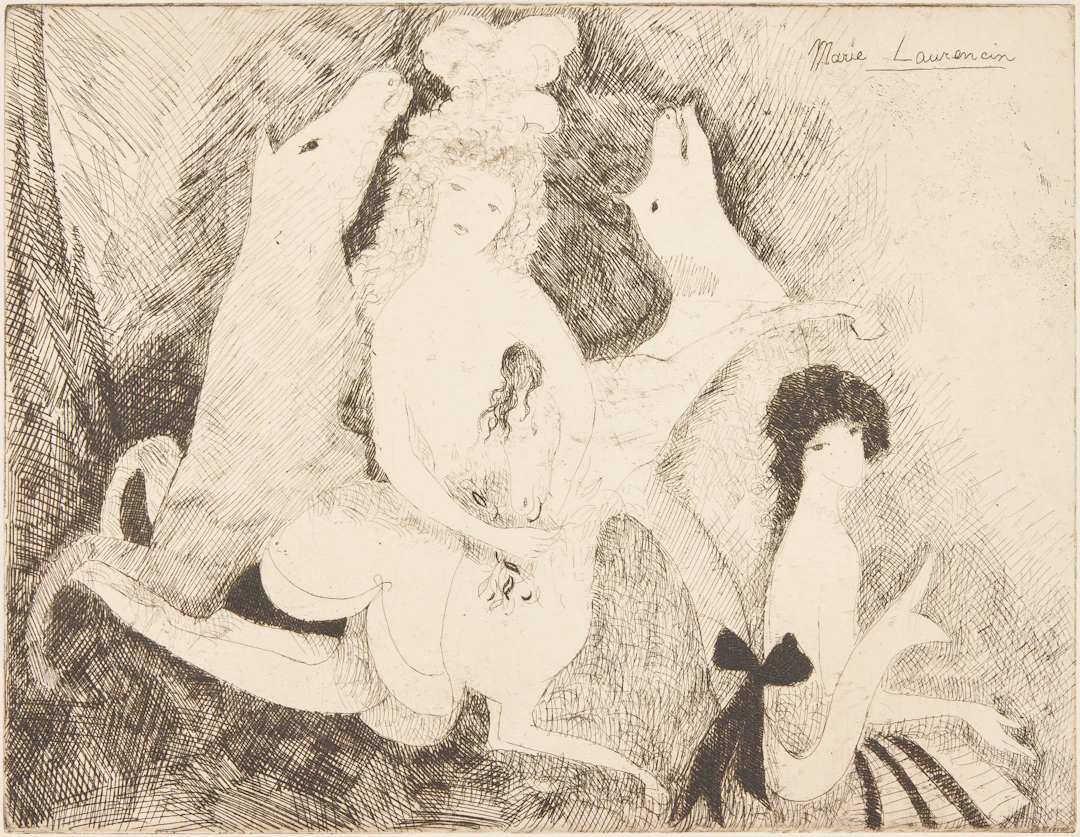MARIE LAURENCIN. "Les Biches".